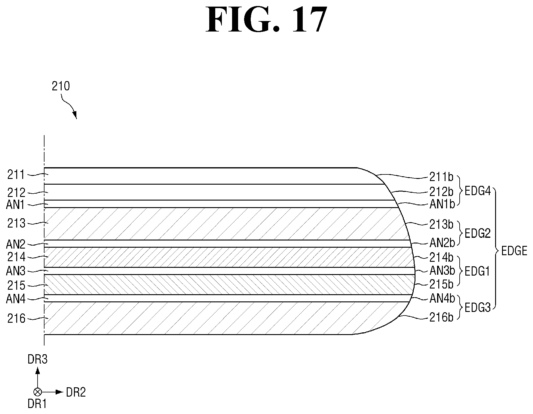 Patent US12568747 Figure 17 – Display device including display panel and imrpoved cover panel configuration