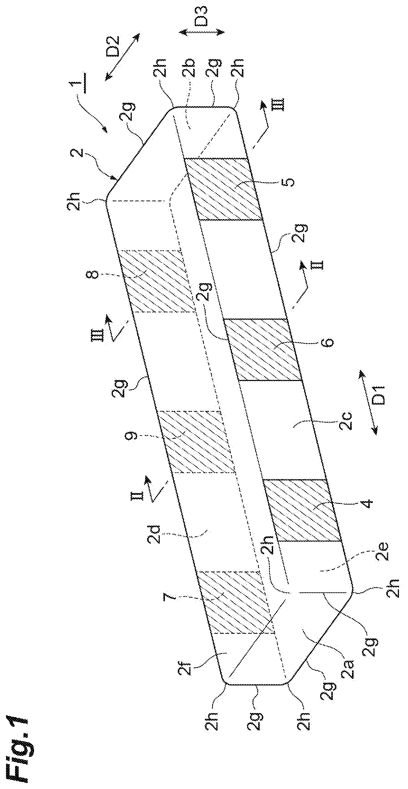 Patent US12568762 — Piezoelectric element with internal electrode having electrode portions and connector — Figure 1