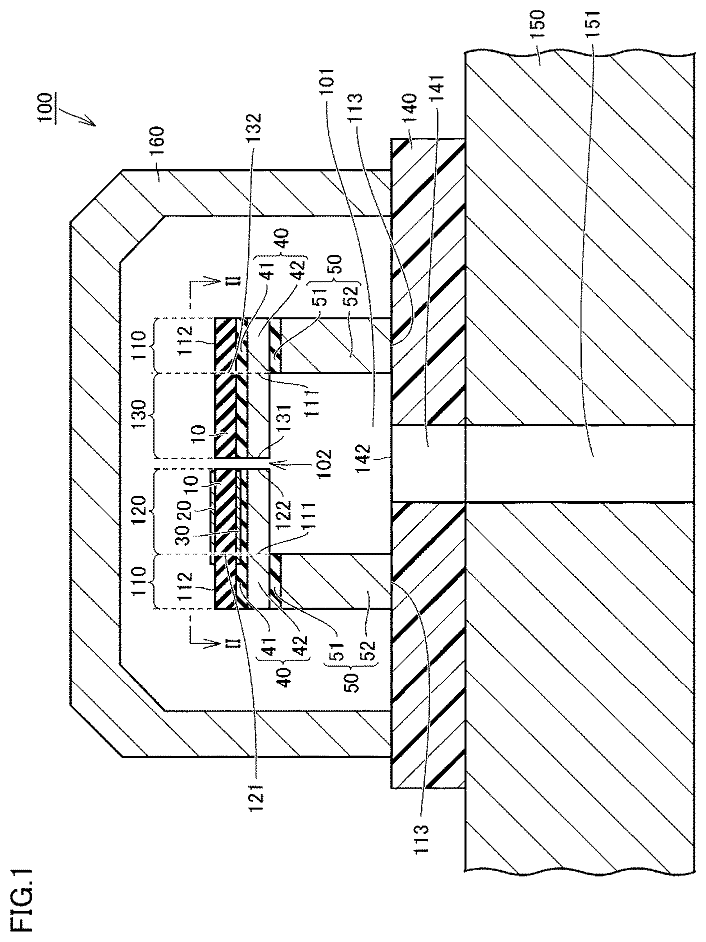 Patent US12568764 — Piezoelectric device — Figure 1