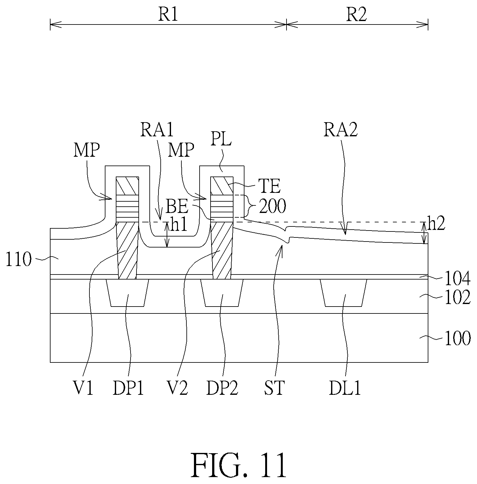 Patent US12568770 Figure 7 – Semiconductor memory device and fabrication method thereof