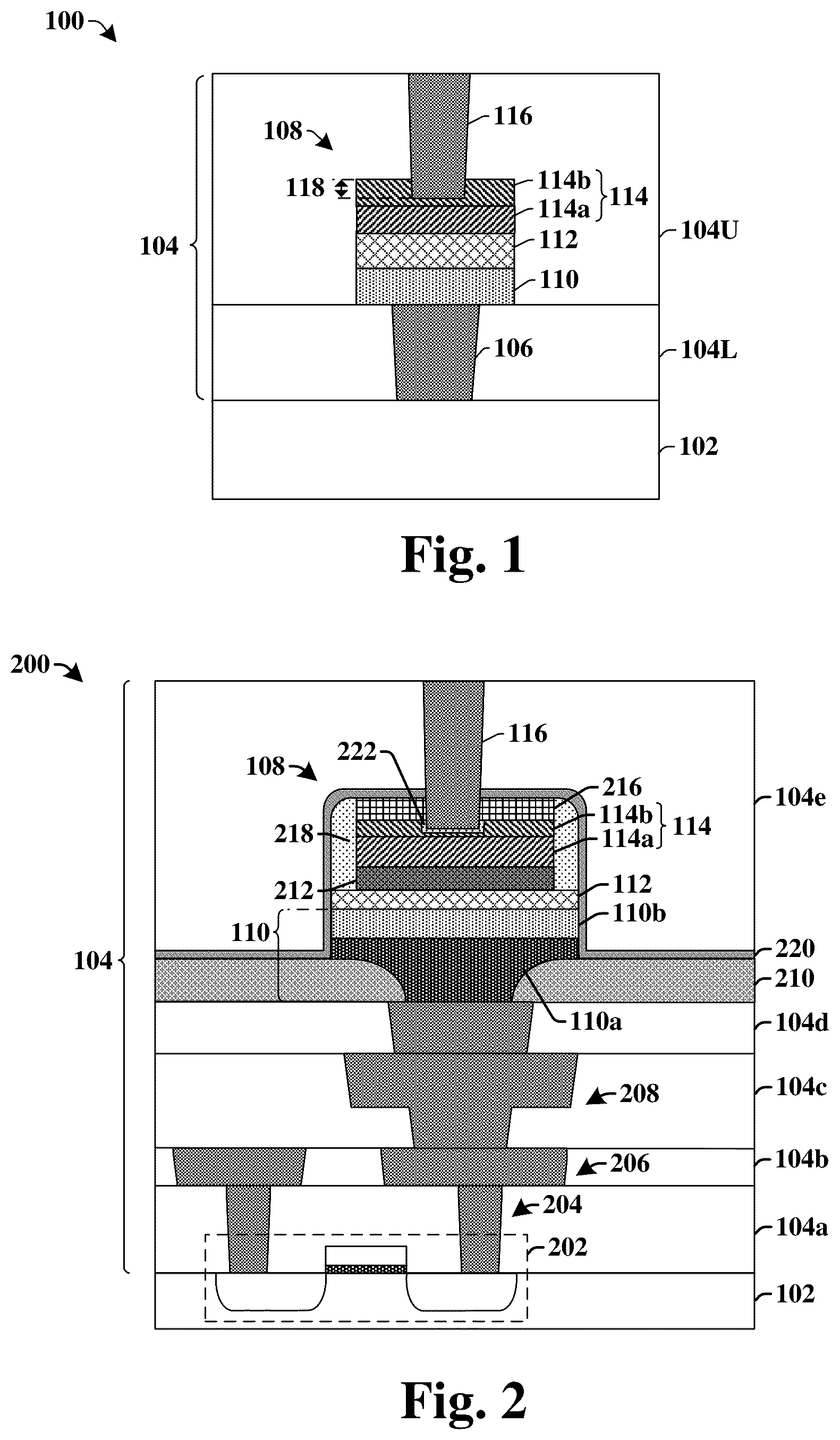Patent US12568777 — Top electrode via with low contact resistance — Figure 1