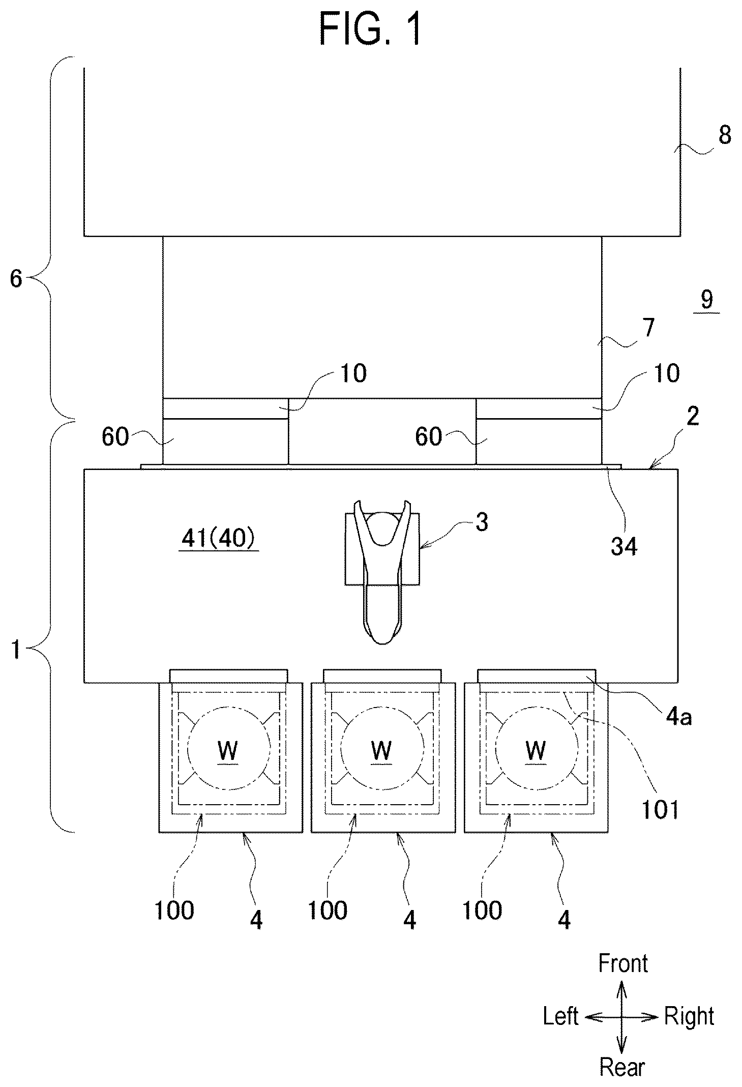 Patent US12568789 Figure 1 – Equipment front end module