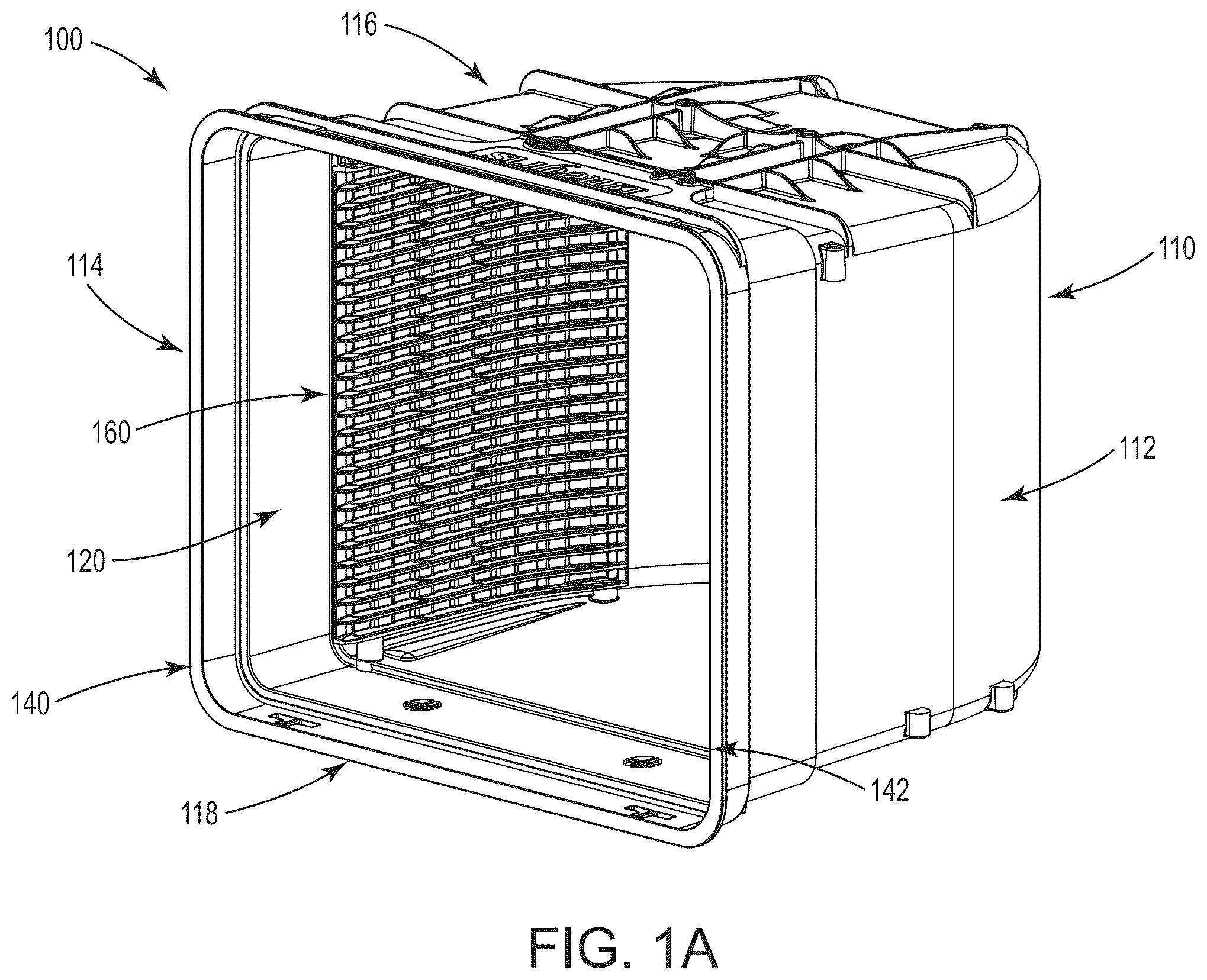 Patent US12568794 — Semiconductor substrate carrying container with support wall formed with corrugation portions — Figure 1
