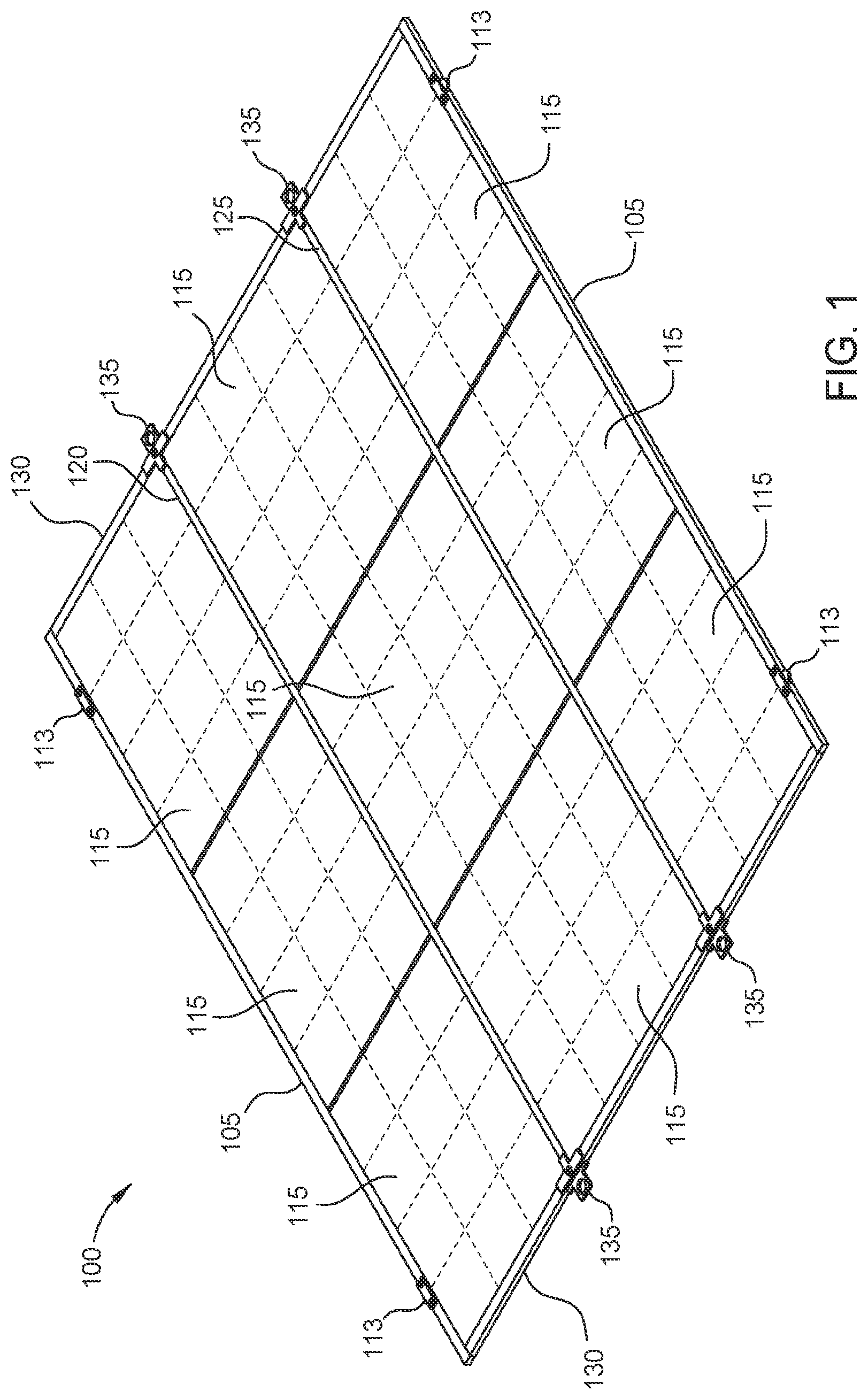 Patent US12568795 — Assembled grid tray — Figure 1