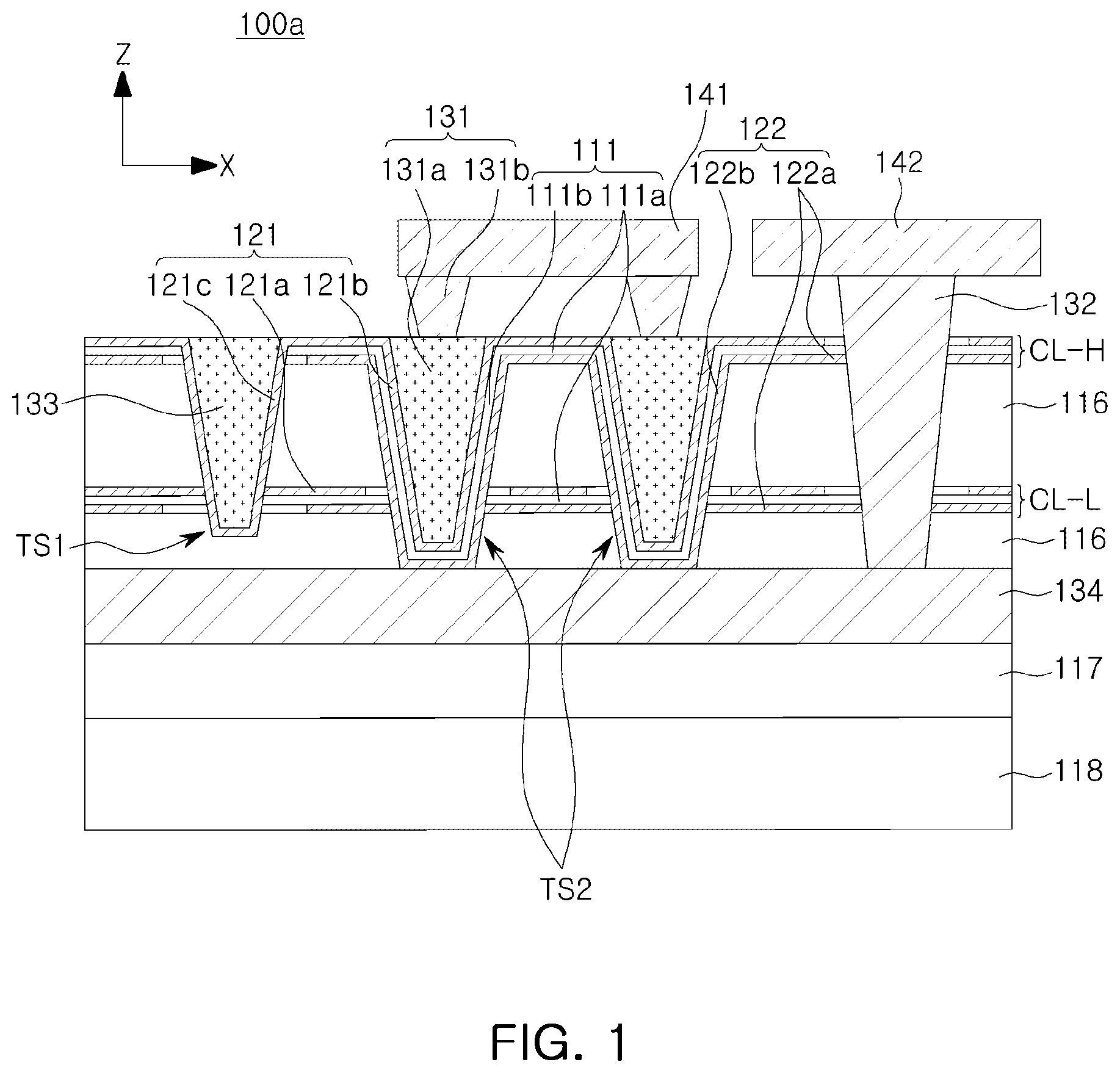 Patent US12568818 — Capacitor component and semiconductor package including capacitor component — Figure 1