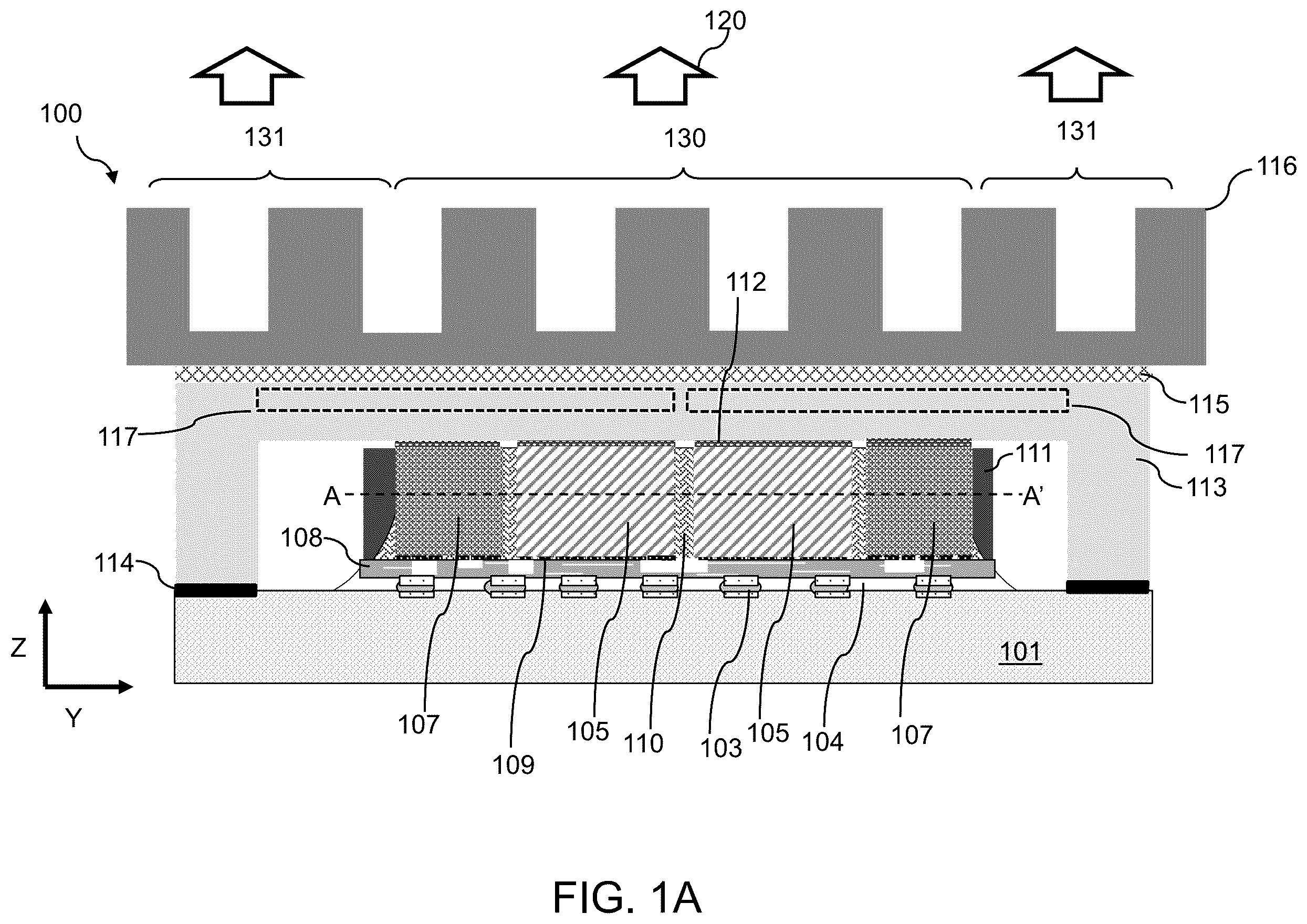 Patent US12568820 — Semiconductor package including lid with integrated heat pipe for thermal management and methods for forming the same — Figure 1