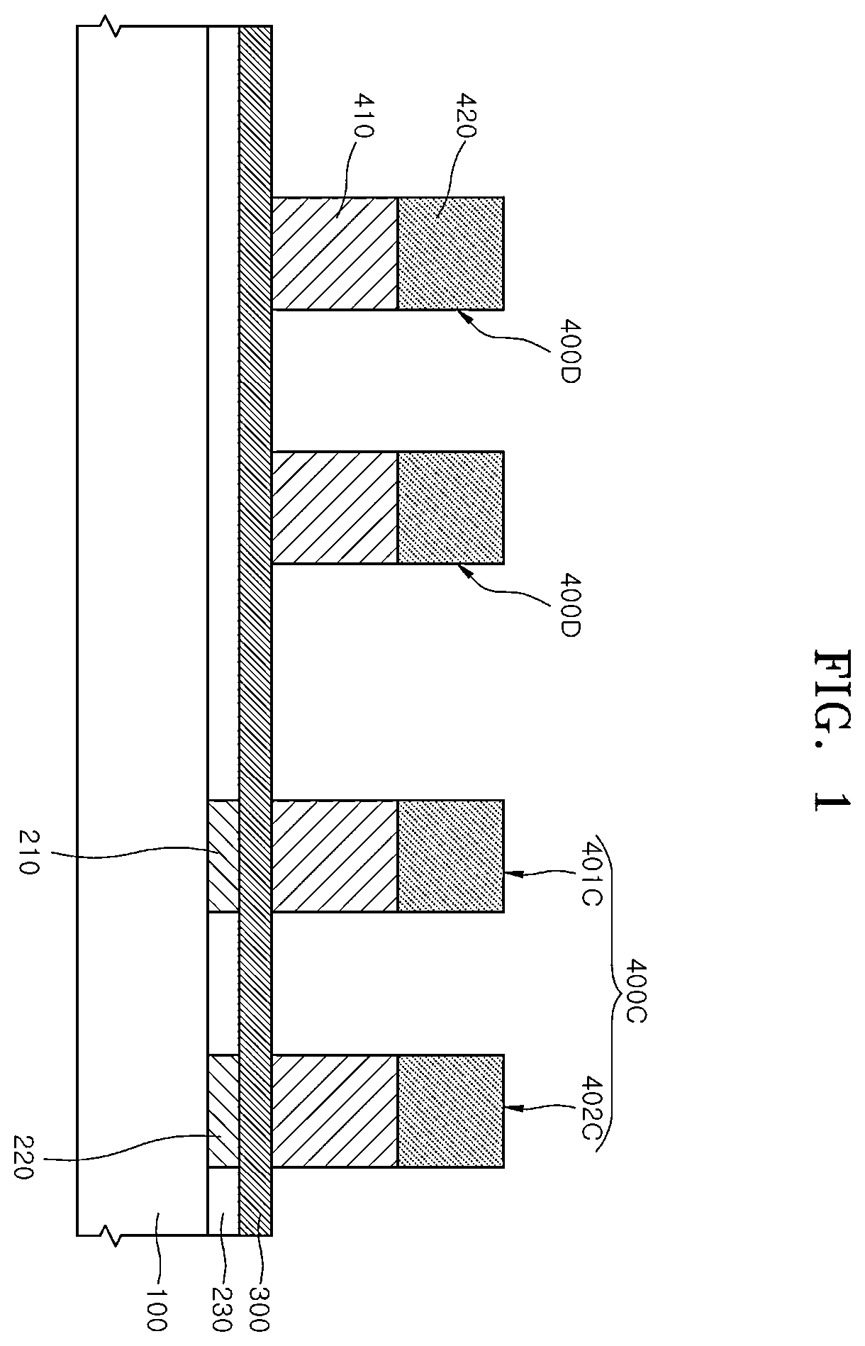 Patent US12568829 — Packaging device including bumps and method of manufacturing the same — Figure 1