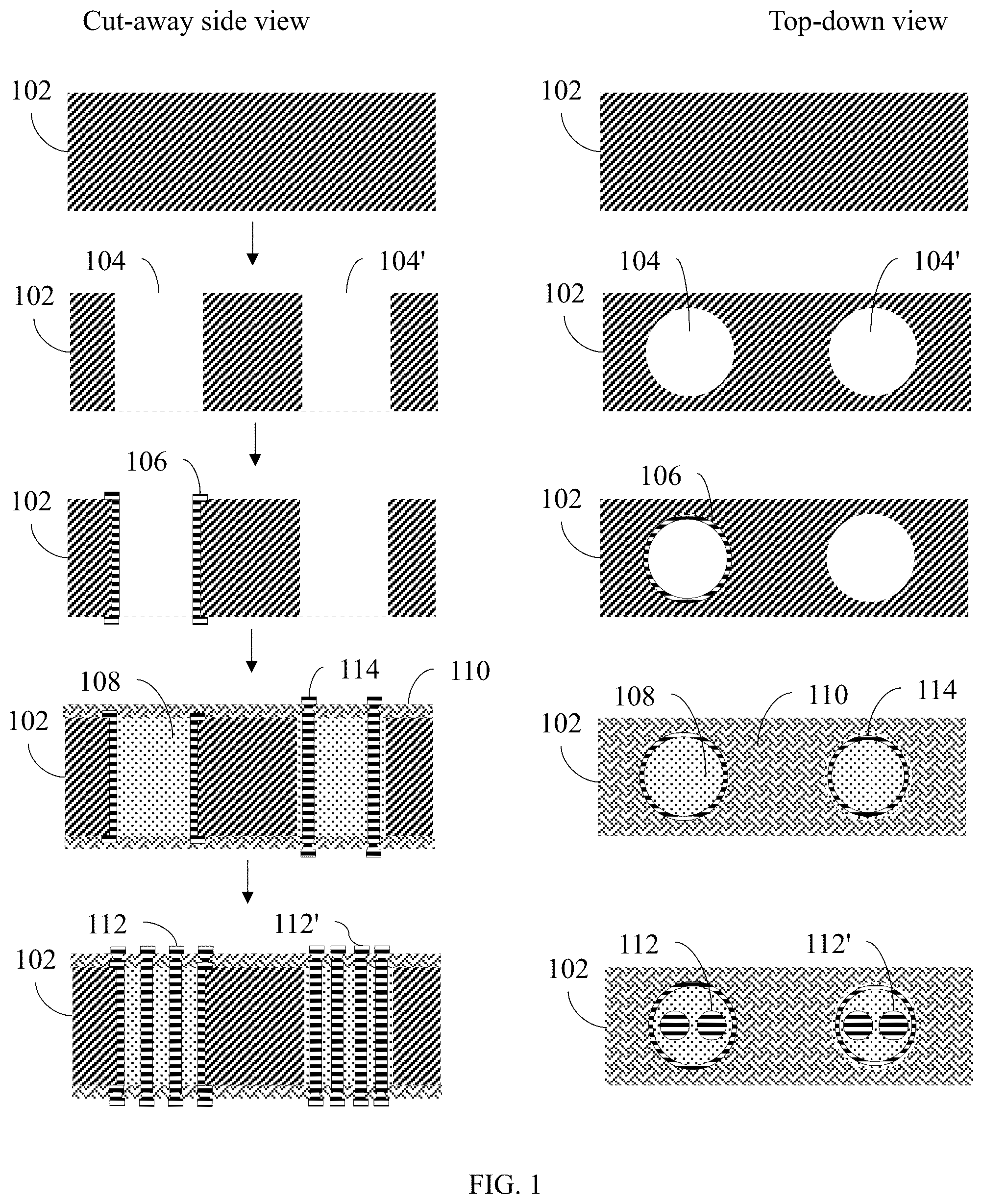Patent US12568832 — Through package vertical interconnect and method of making same — Figure 1