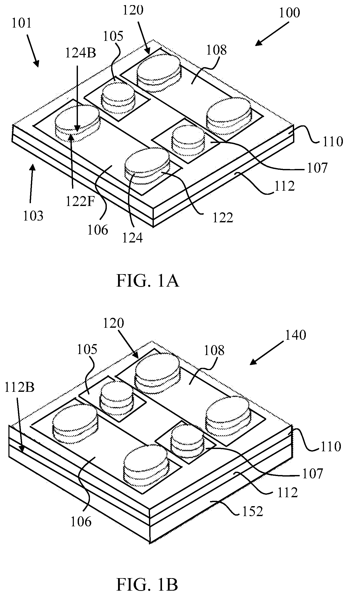 Patent US12568845 Figure 1 – Chip scale semiconductor package having back side metal layer and raised front side pad and method of making the same
