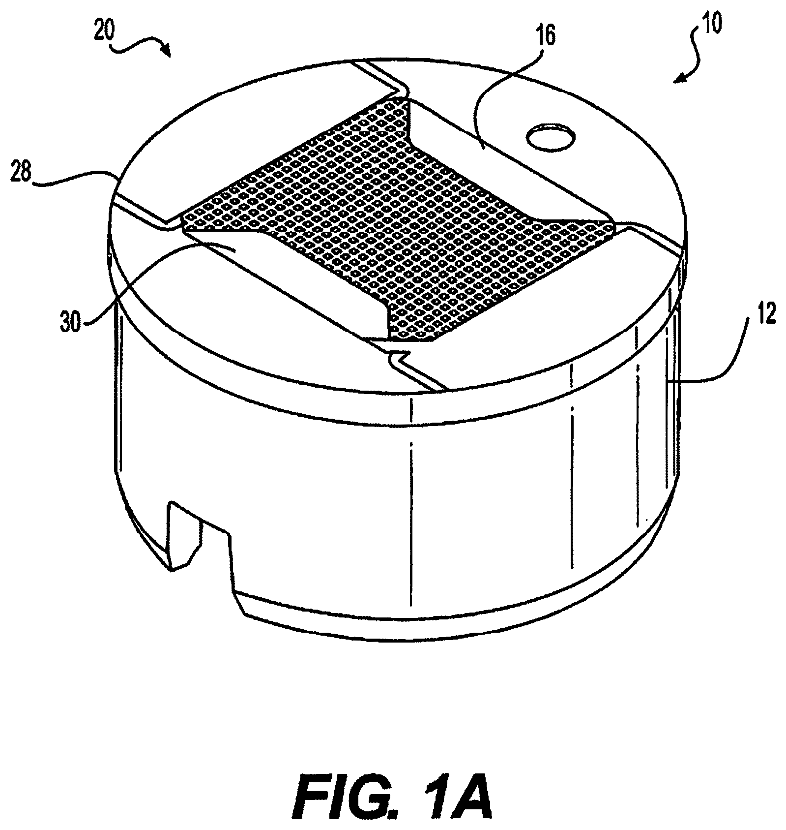 Patent US12569011 Figure 1 – Fluid permeable heater assembly with cap