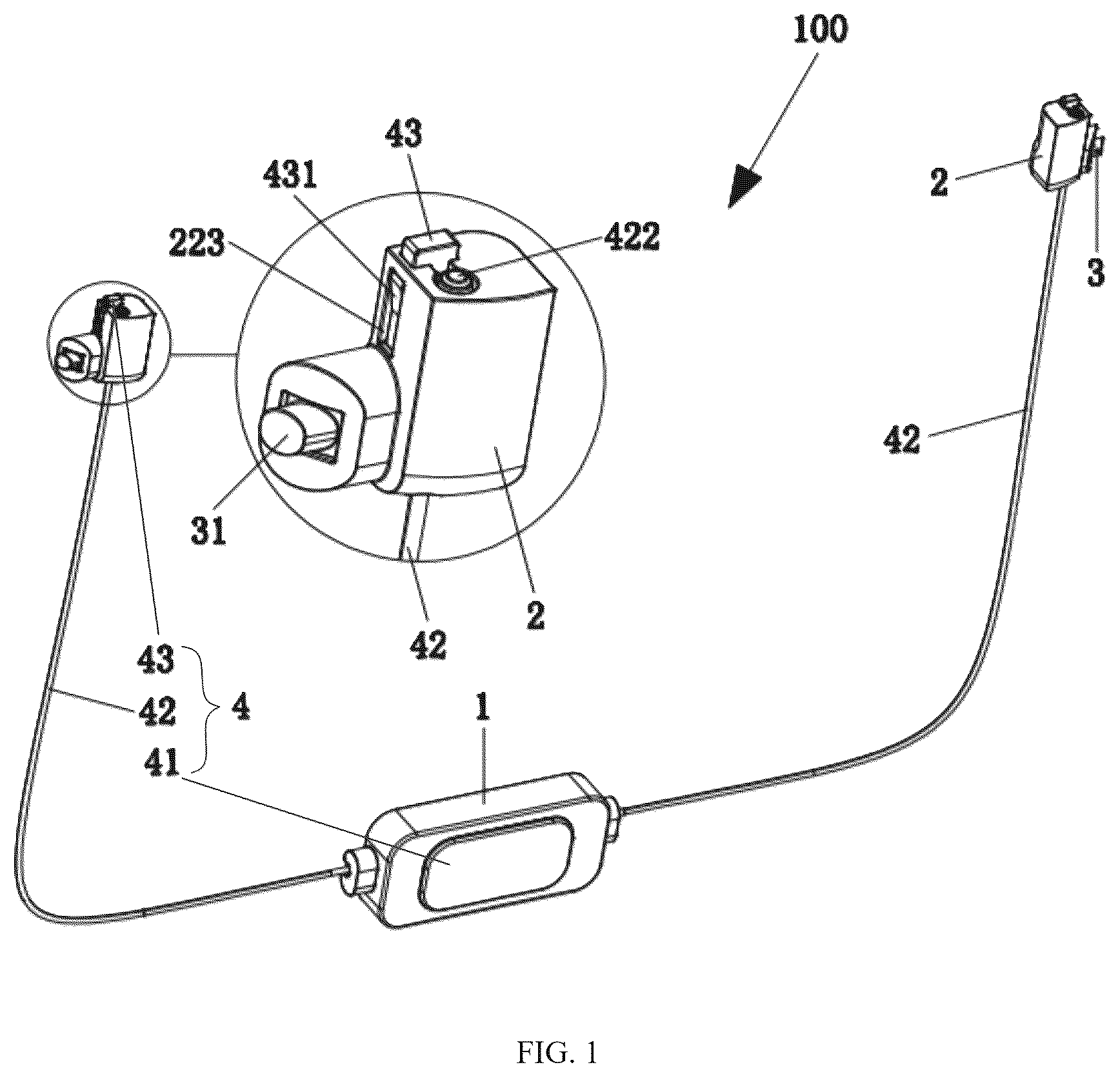 Patent US12569043 — Locking device and suitcase having same — Figure 1