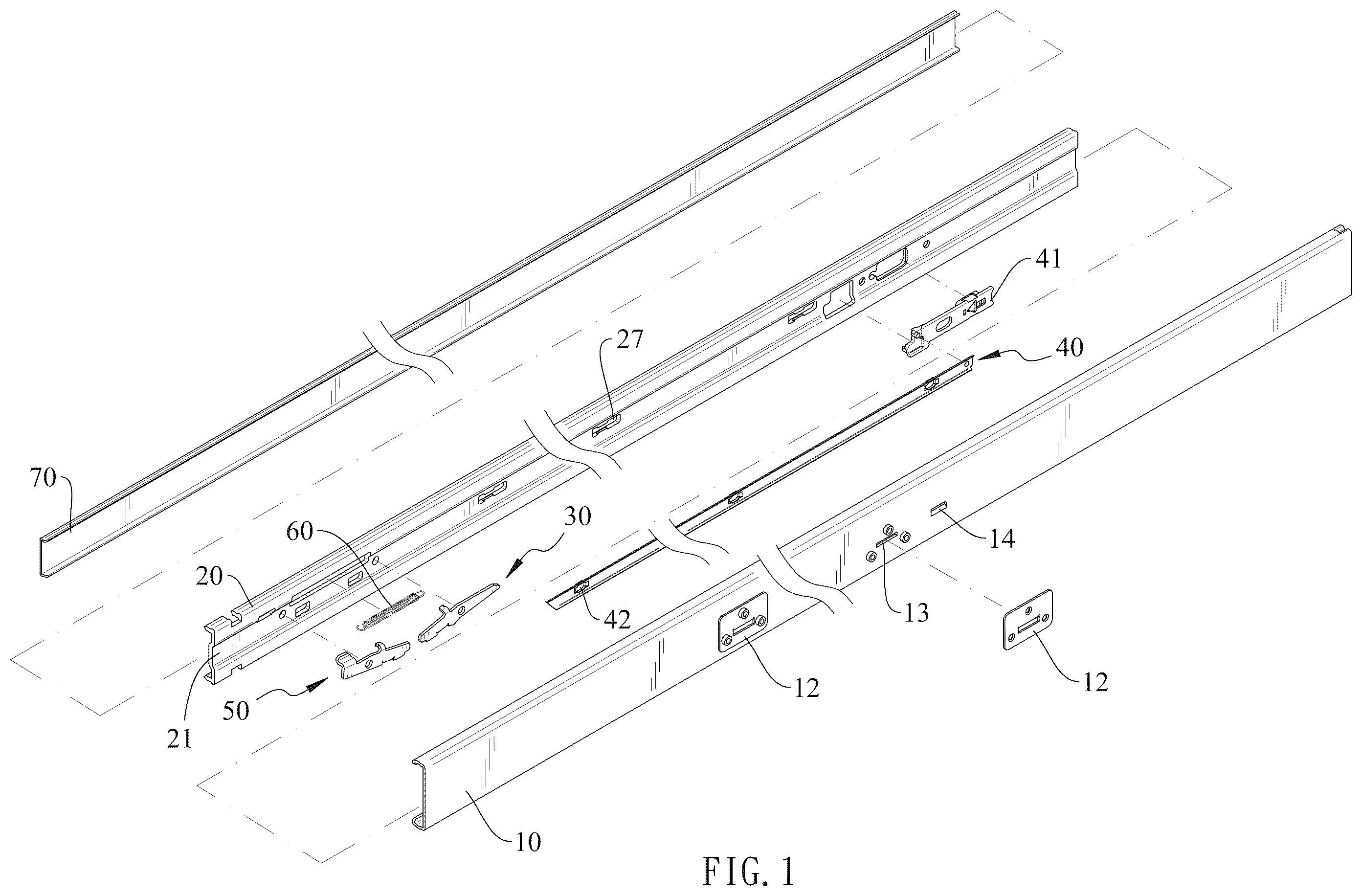 Patent US12569064 — Slide rail assembly — Figure 1