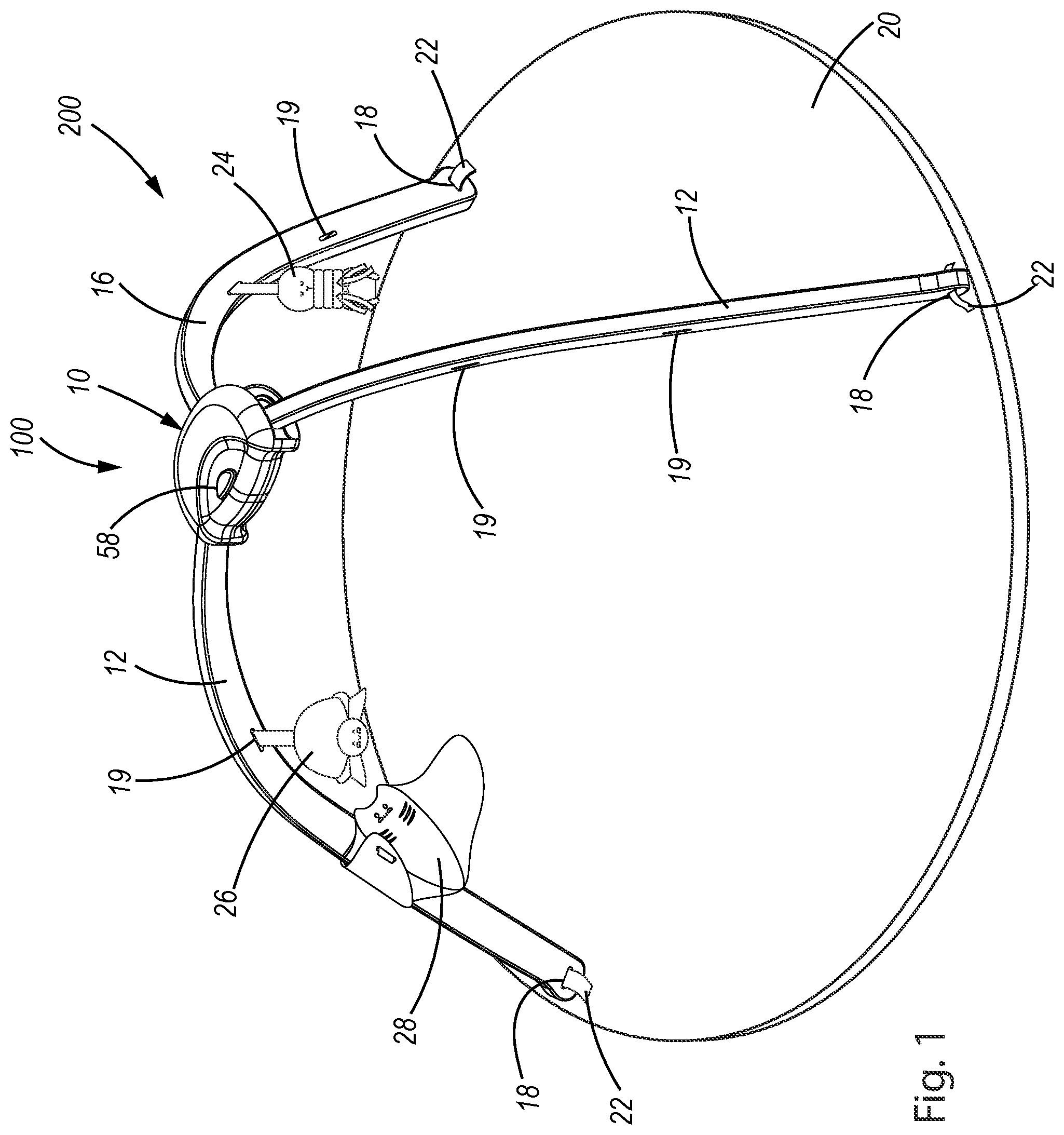 Patent US12569076 — Foldable structure for child play area — Figure 1