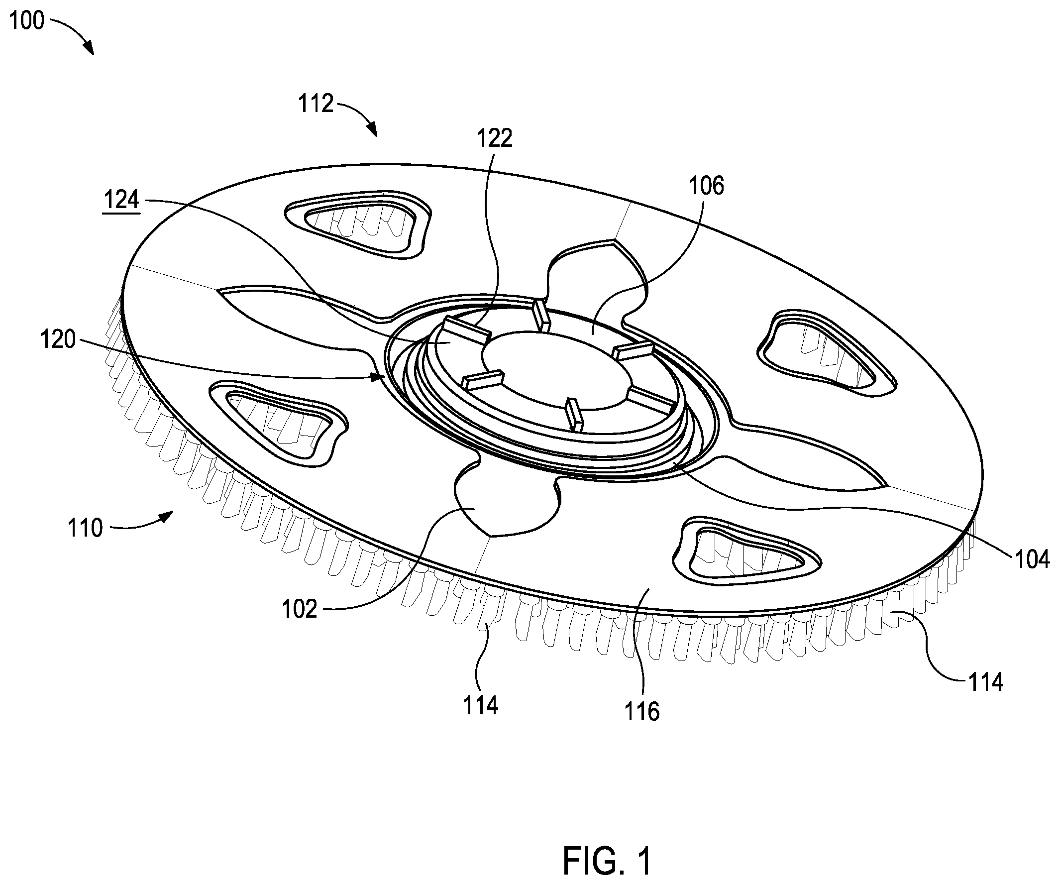 Patent US12569102 — Flexible brush system — Figure 1