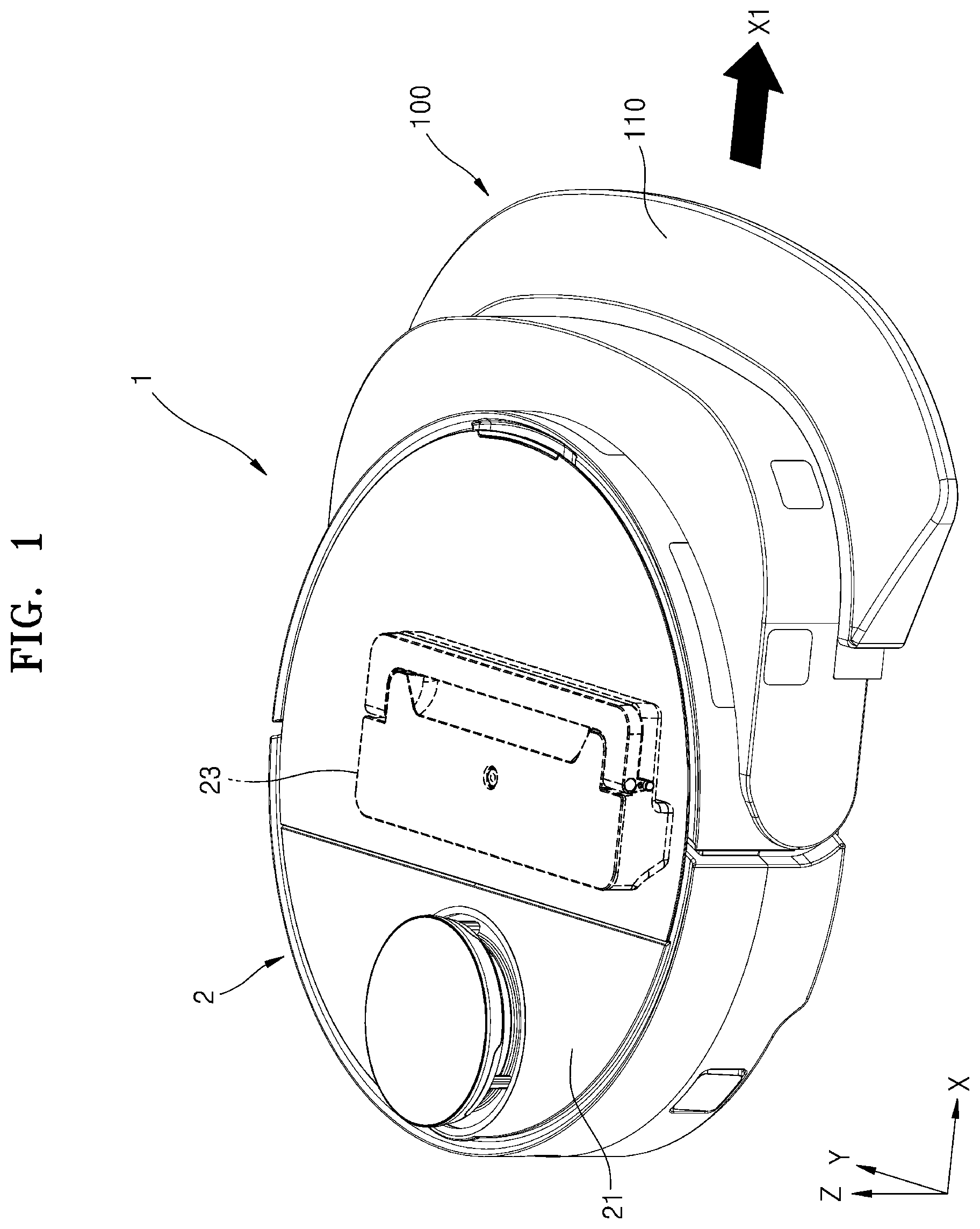 Patent US12569103 — Wet robot cleaner and contamination prevention module used therefor — Figure 1