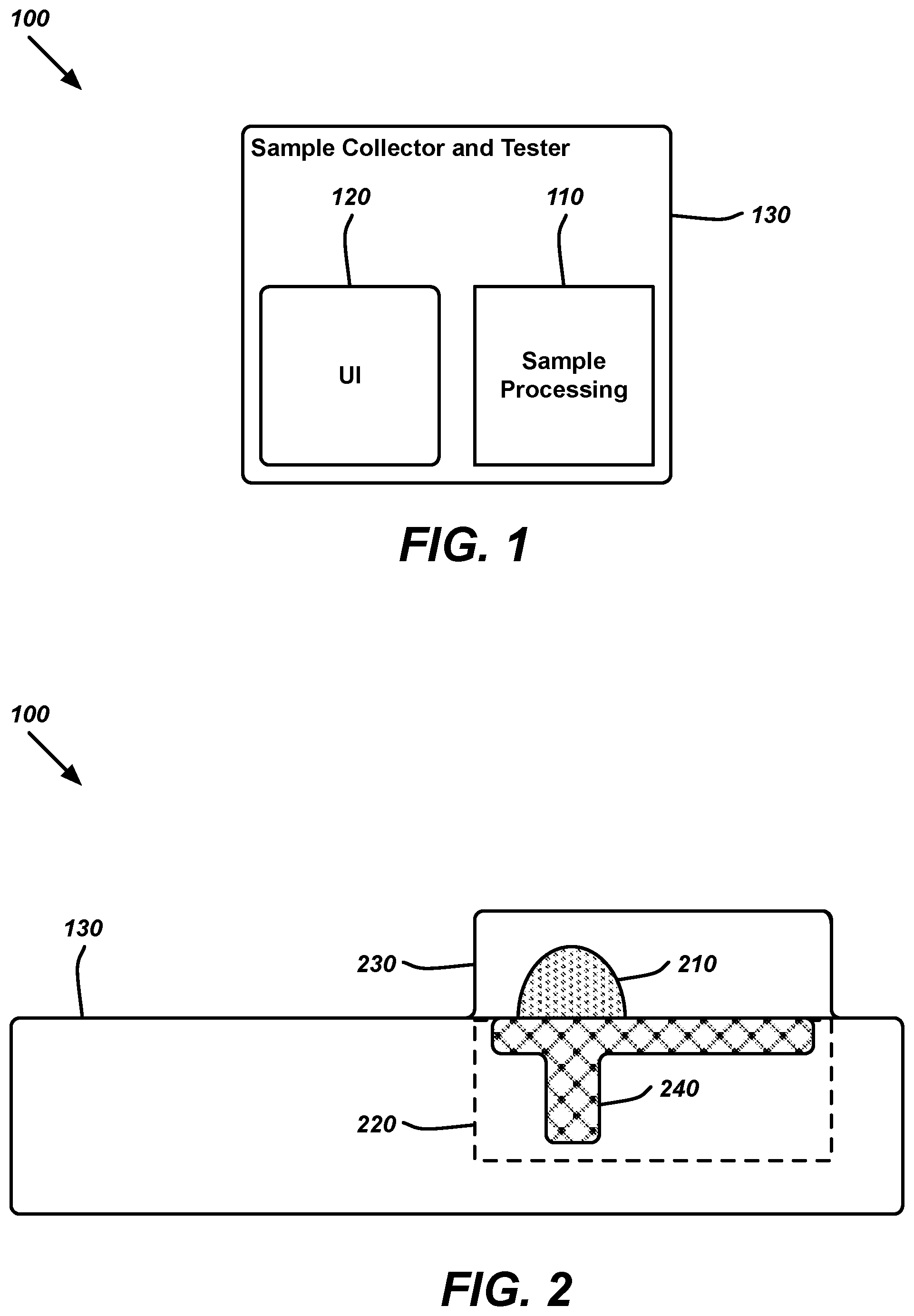 Patent US12569174 — Adjustable lancet and test cartridge for automated medical sample collection and testing — Figure 1