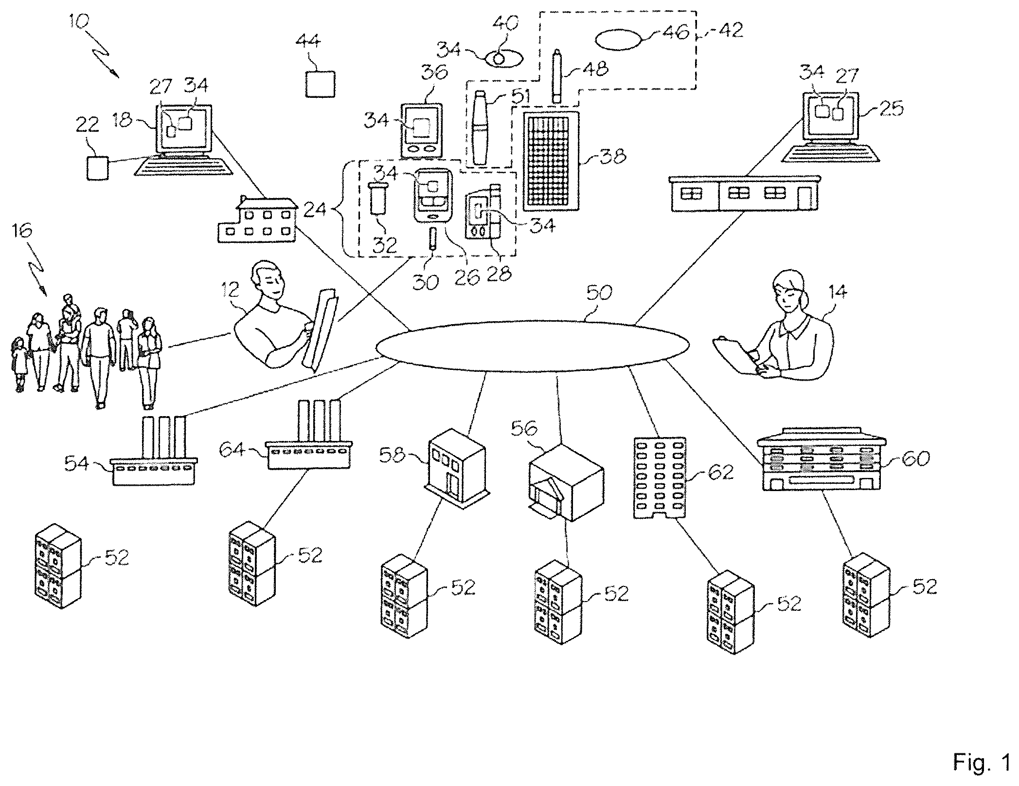 Patent US12569204 — Method and system for analyzing glucose monitoring data indicative of a glucose level — Figure 1