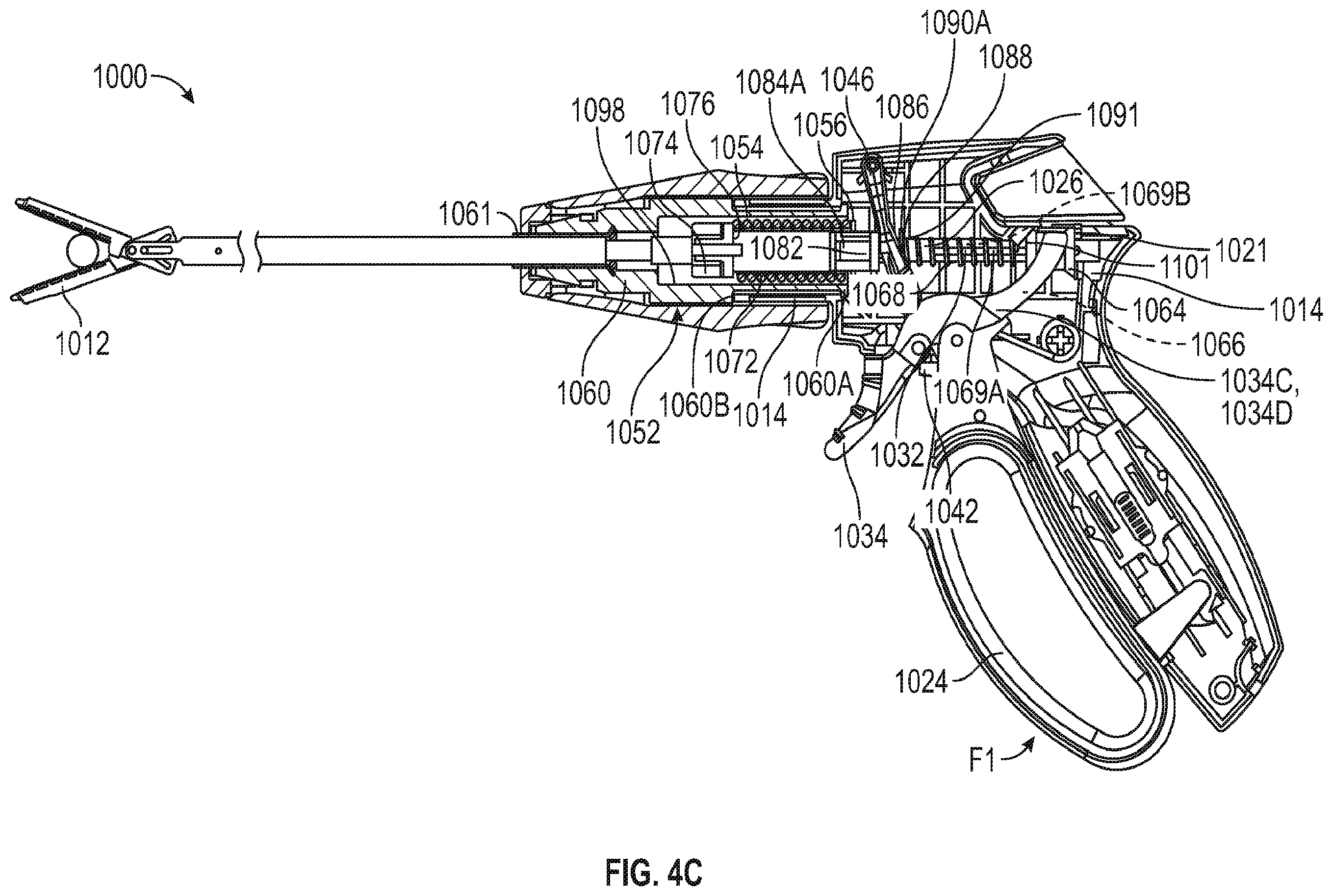 Patent US12569268 Figure 11 – Forceps including actuation limiting