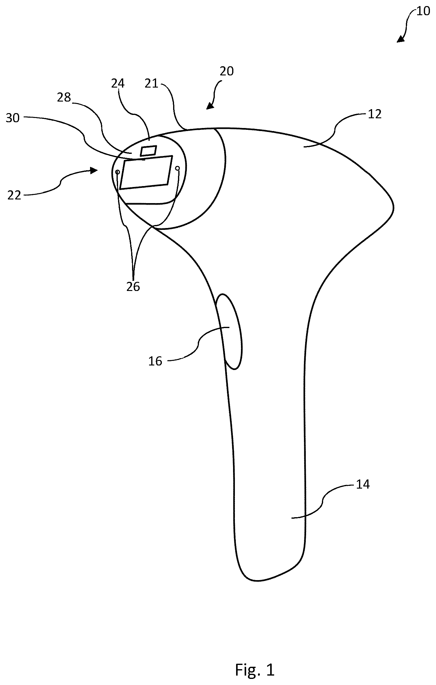 Patent US12569297 Figure 1 – Cooling for a personal care device