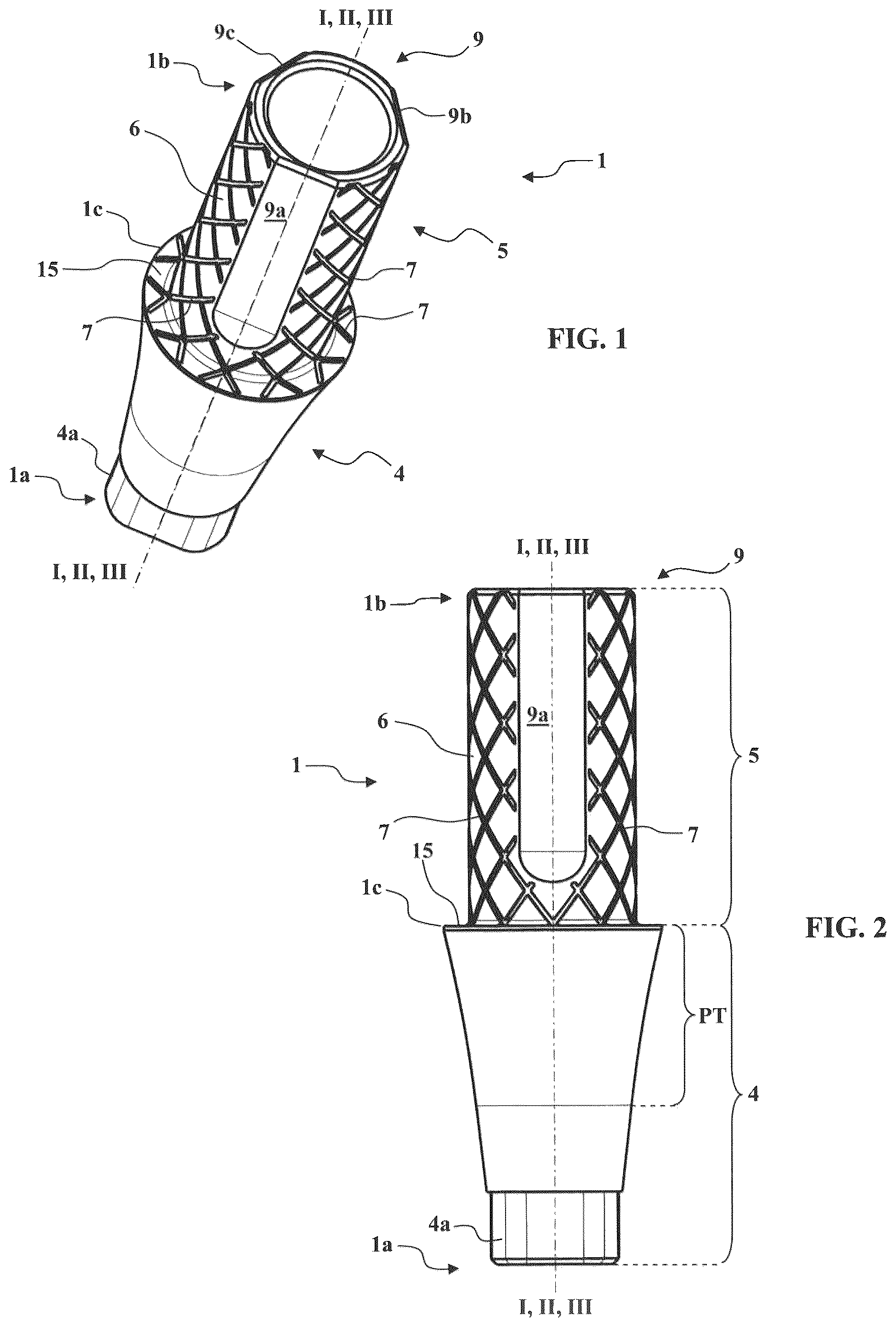 Patent US12569320 — Method for manufacturing an abutment for receiving a dental prosthesis — Figure 1