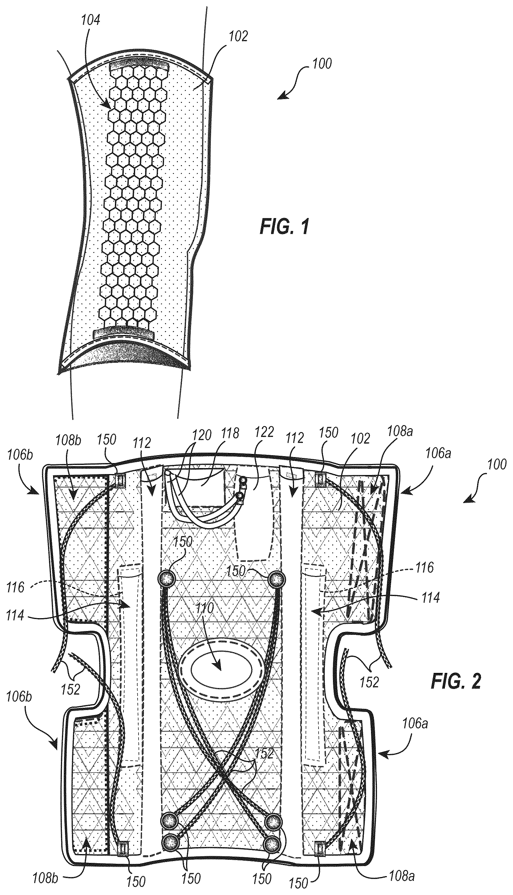 Patent US12569363 — Portable system including post-surgical brace with anti-inflammation cooling — Figure 1