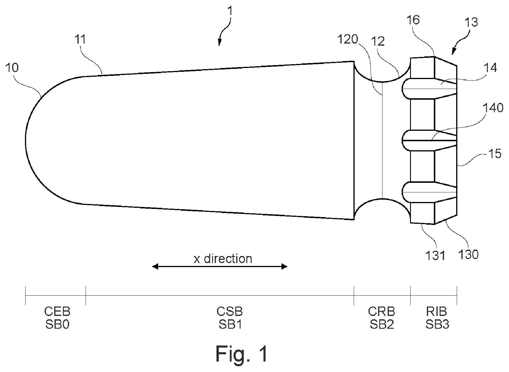 Patent US12569403 — Capsule with reduced powder leakage — Figure 1