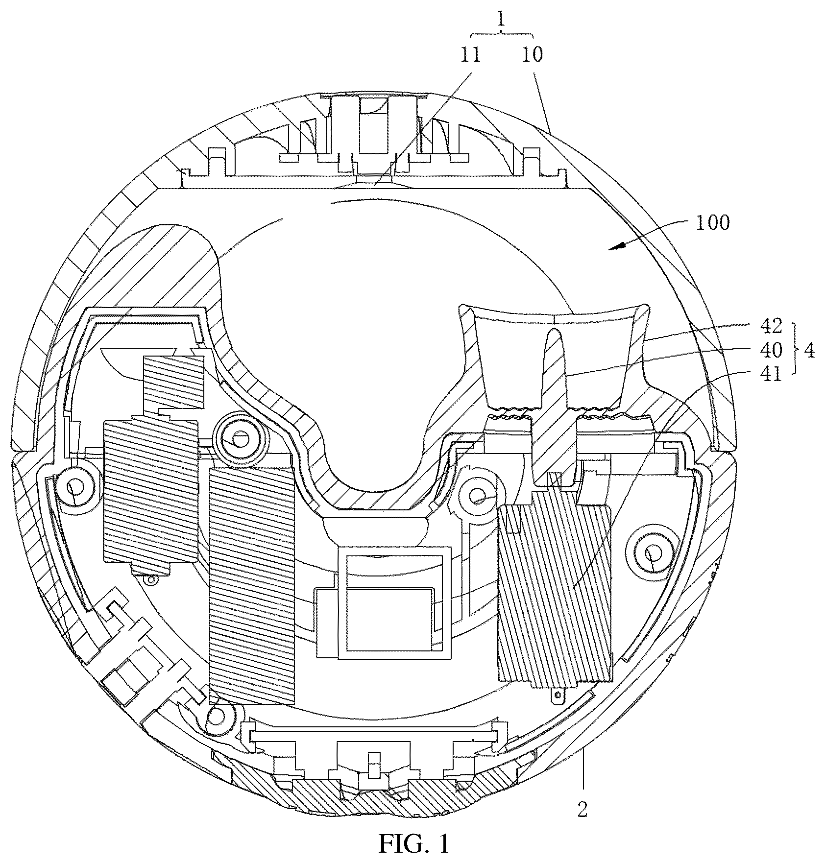 Patent US12569579 — Adult toy disinfection device and adult toy — Figure 1