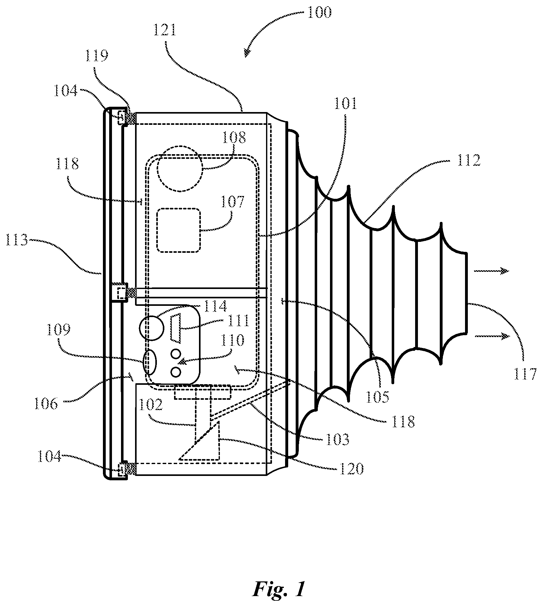 Patent US12569630 — Metered dose inhaler with mouthpiece extension — Figure 1