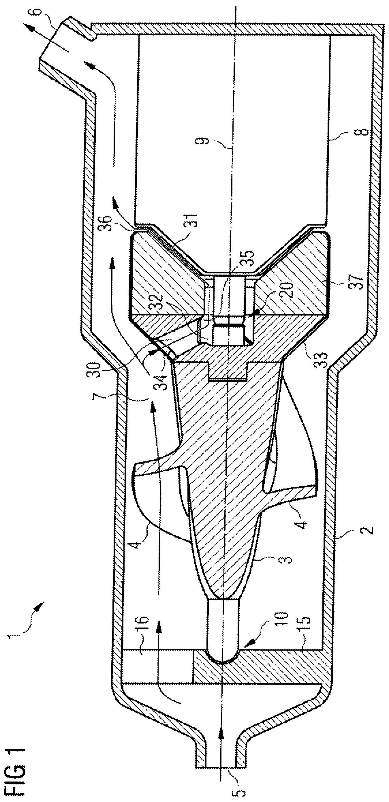 Patent US12569666 Figure 1 – Blood pump
