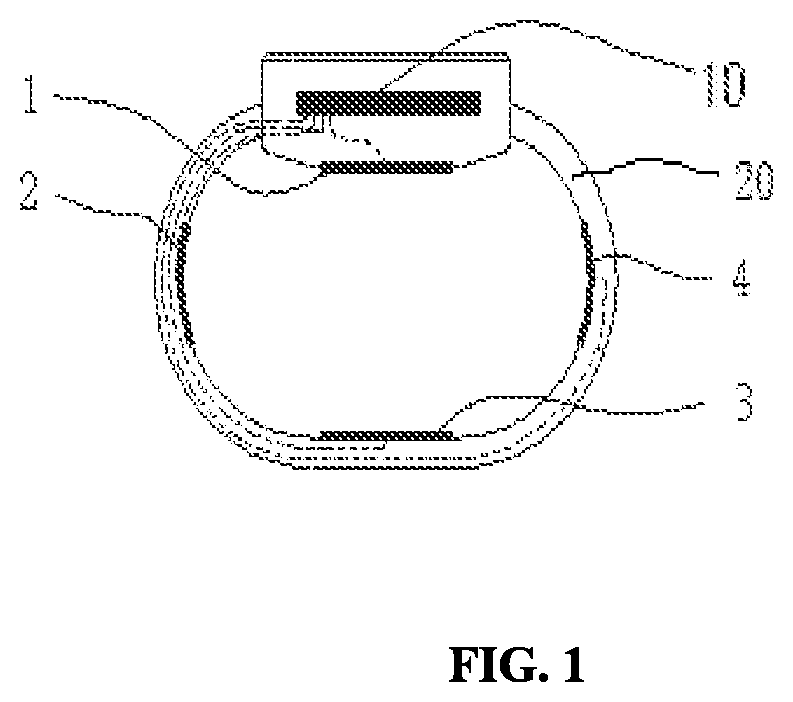 Patent US12569678 — Multi-electrode miniature electrical stimulation system and tremor relief wristband — Figure 1
