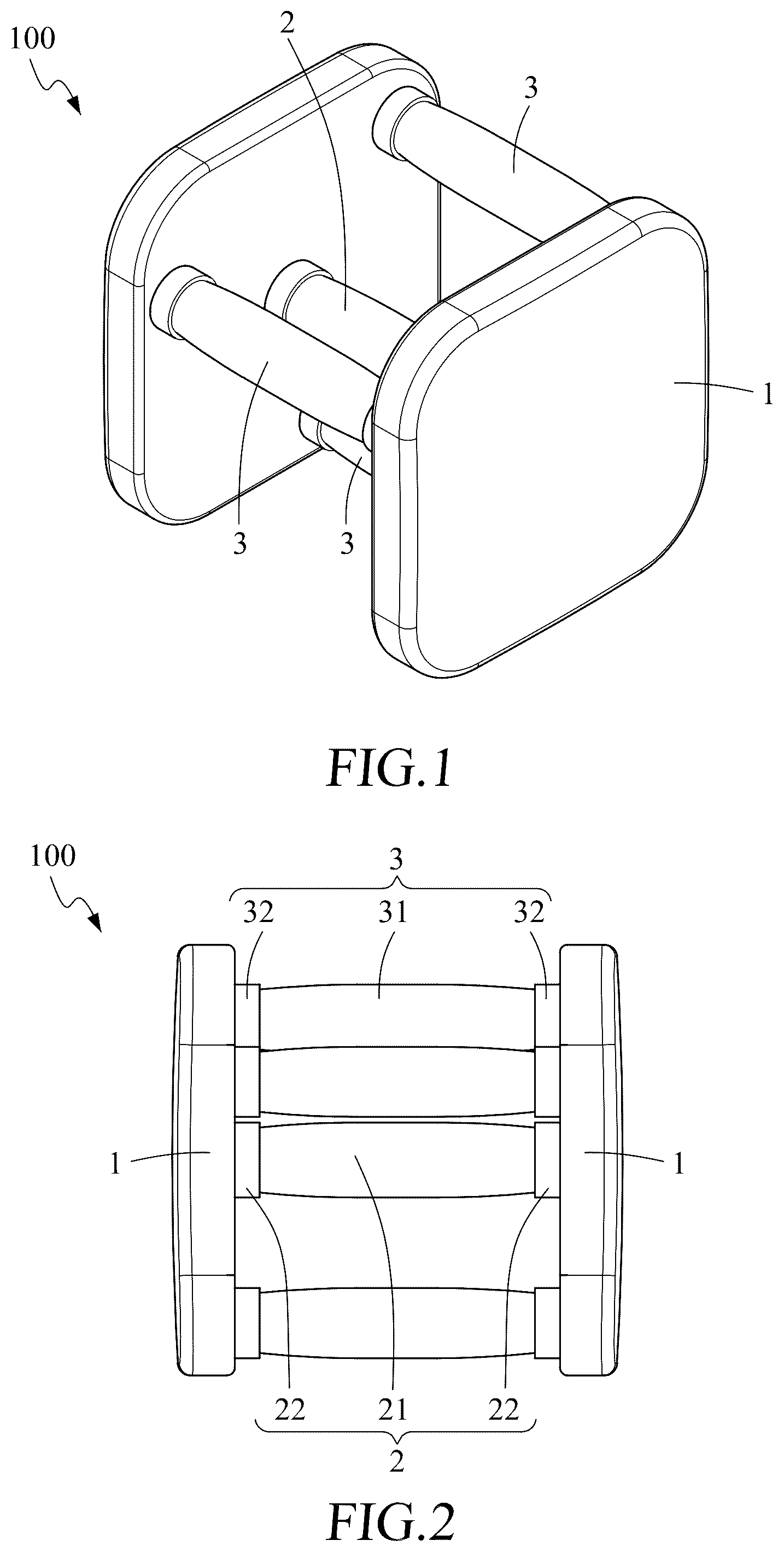 Patent US12569713 — Multi-handle dumbbell — Figure 1