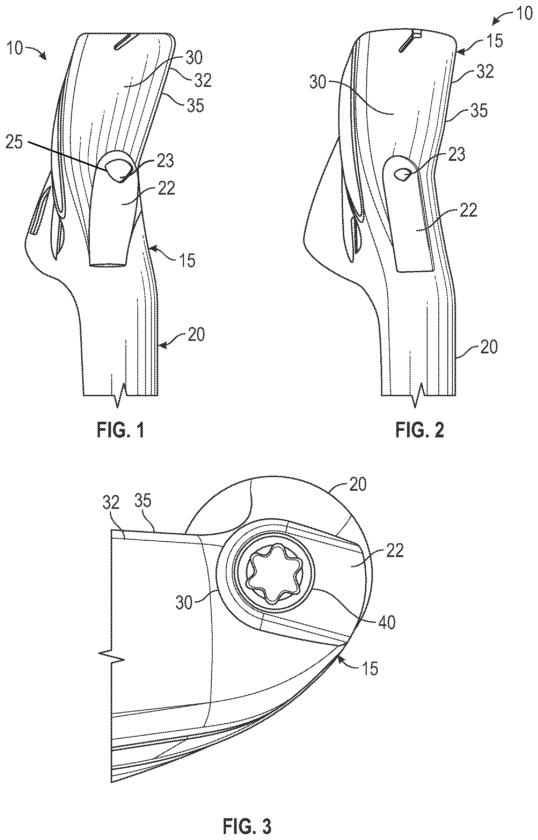Patent US12569725 — Iron-type golf club head with improved exit channel for hosel adjustability features — Figure 1