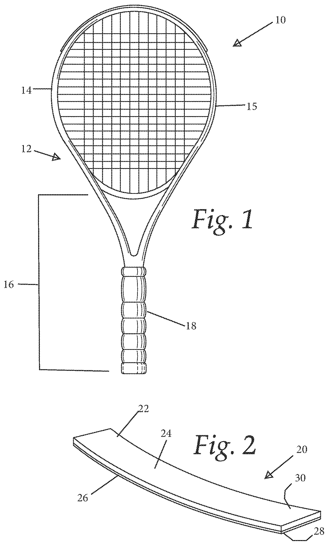 Patent US12569735 — Dampeners for sporting equipment and sporting equipment including the same — Figure 1