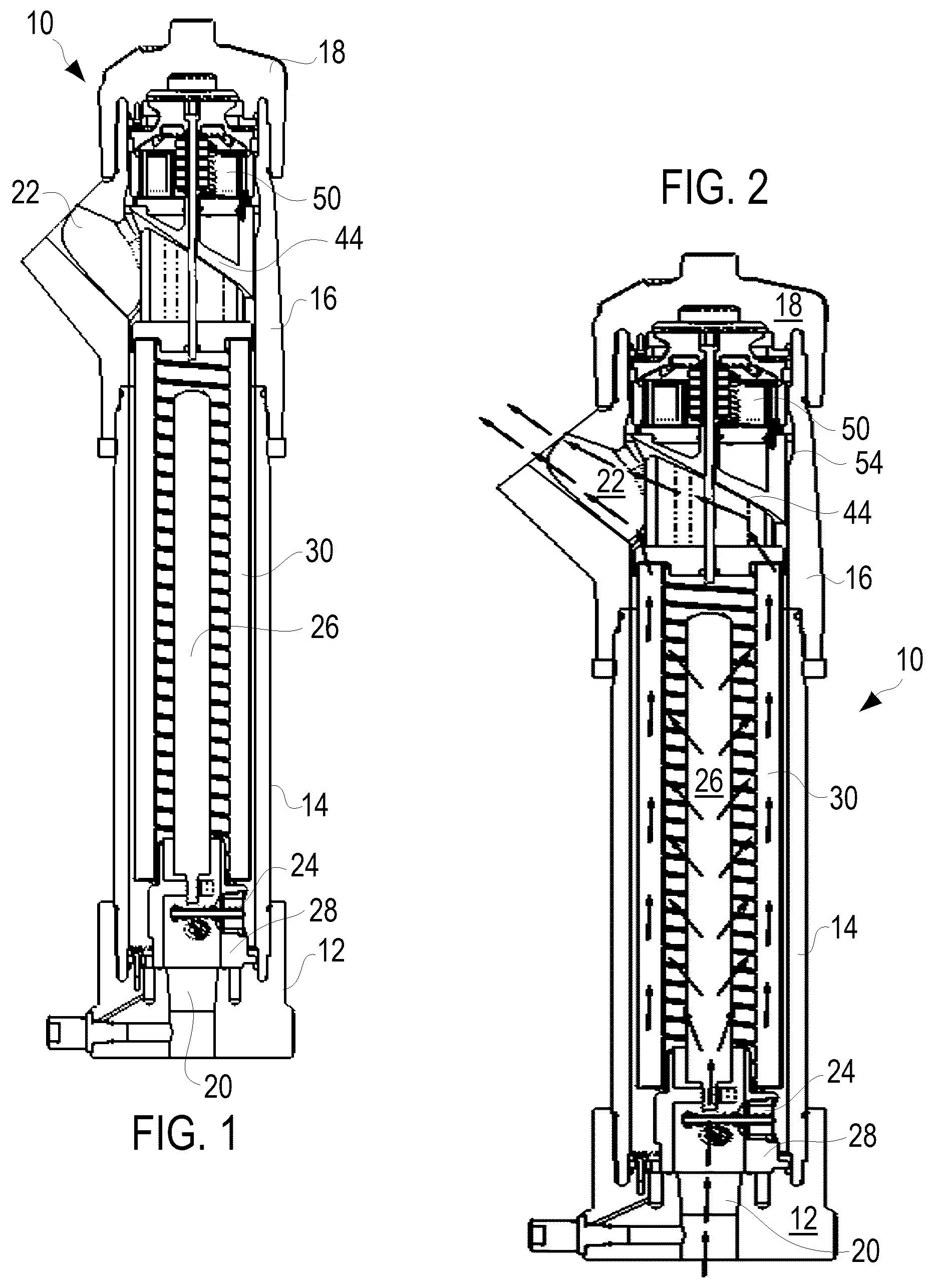 Patent US12569788 — Filter assembly with minimized pressure with replaceable element therefore with integrated diverter endcap — Figure 1