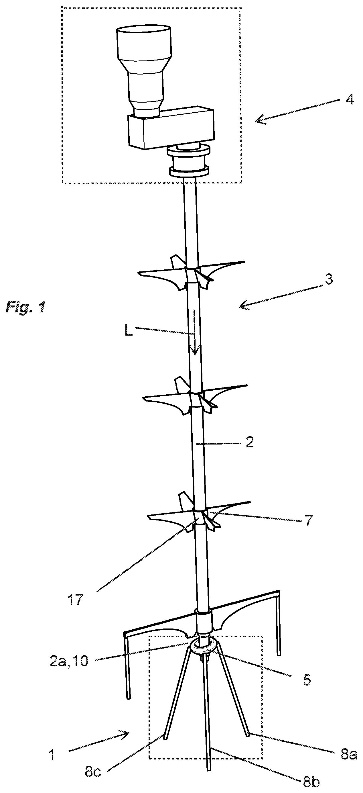 Patent US12569818 — Shaft support for supporting an agitator shaft and an agitator — Figure 1