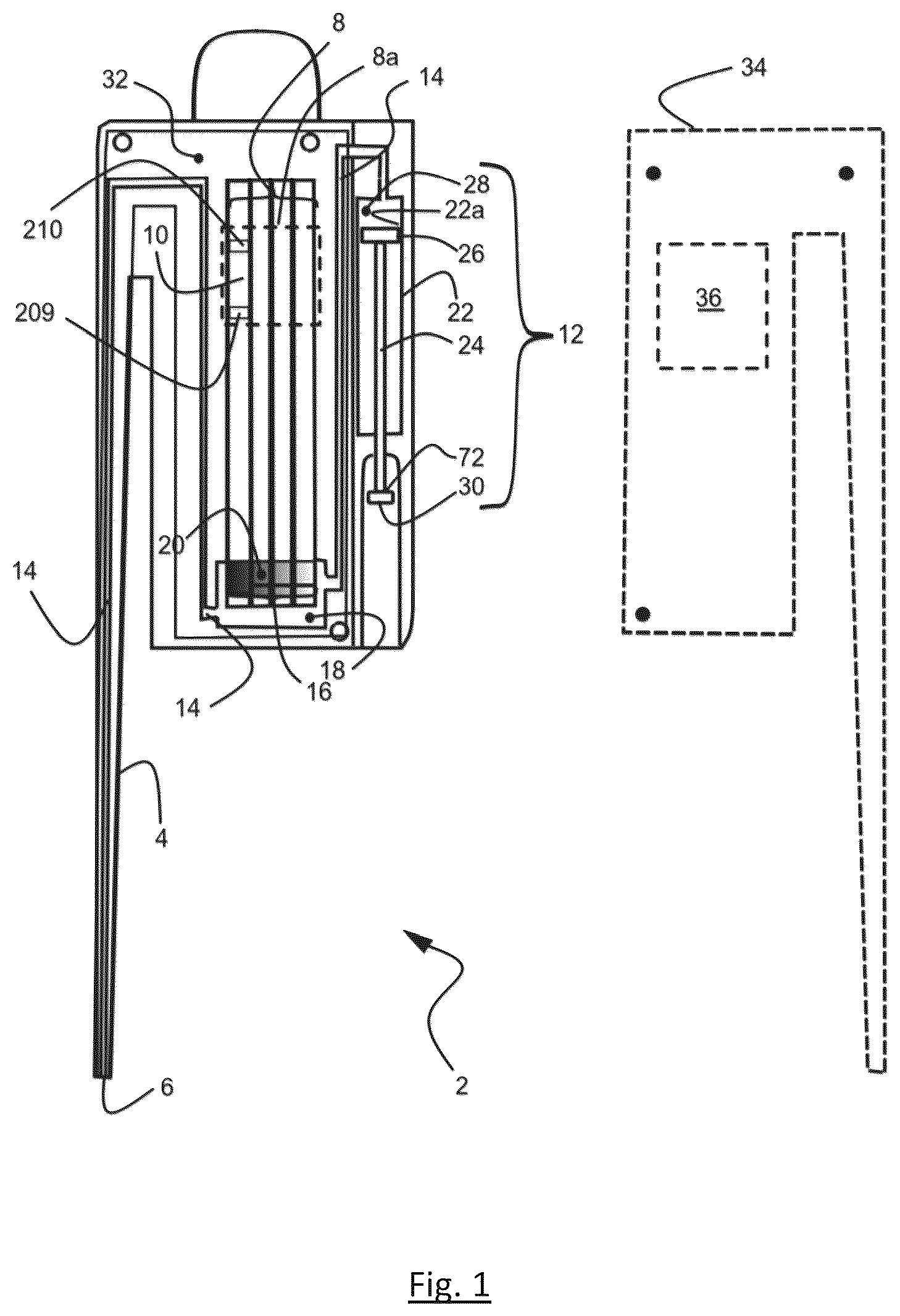 Patent US12569844 — Sample test cassette and analyte test system utilizing the same — Figure 1