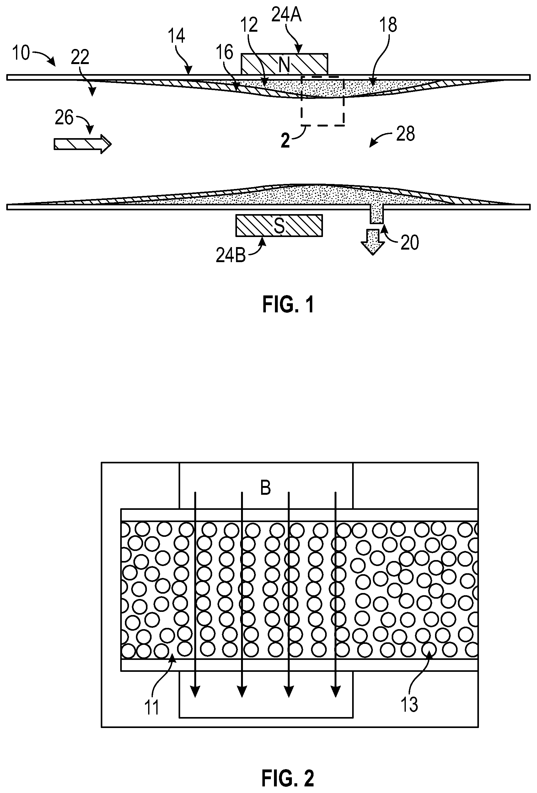 Patent US12569863 — Variable geometry nozzle utilizing magnetic fluid — Figure 1