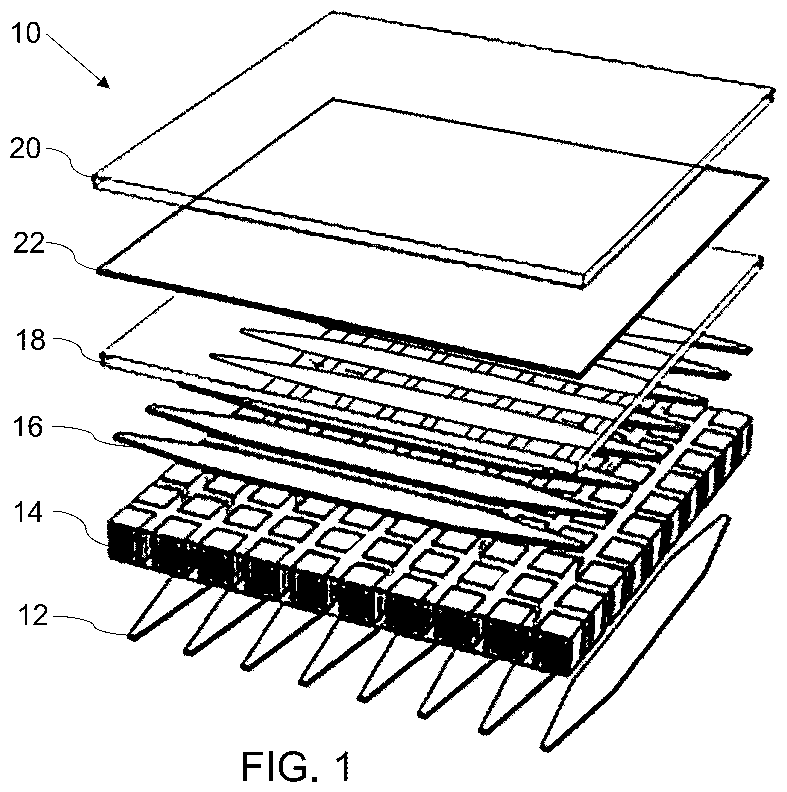 Patent US12569881 — Bias-switchable ultrasonic transducer array — Figure 1
