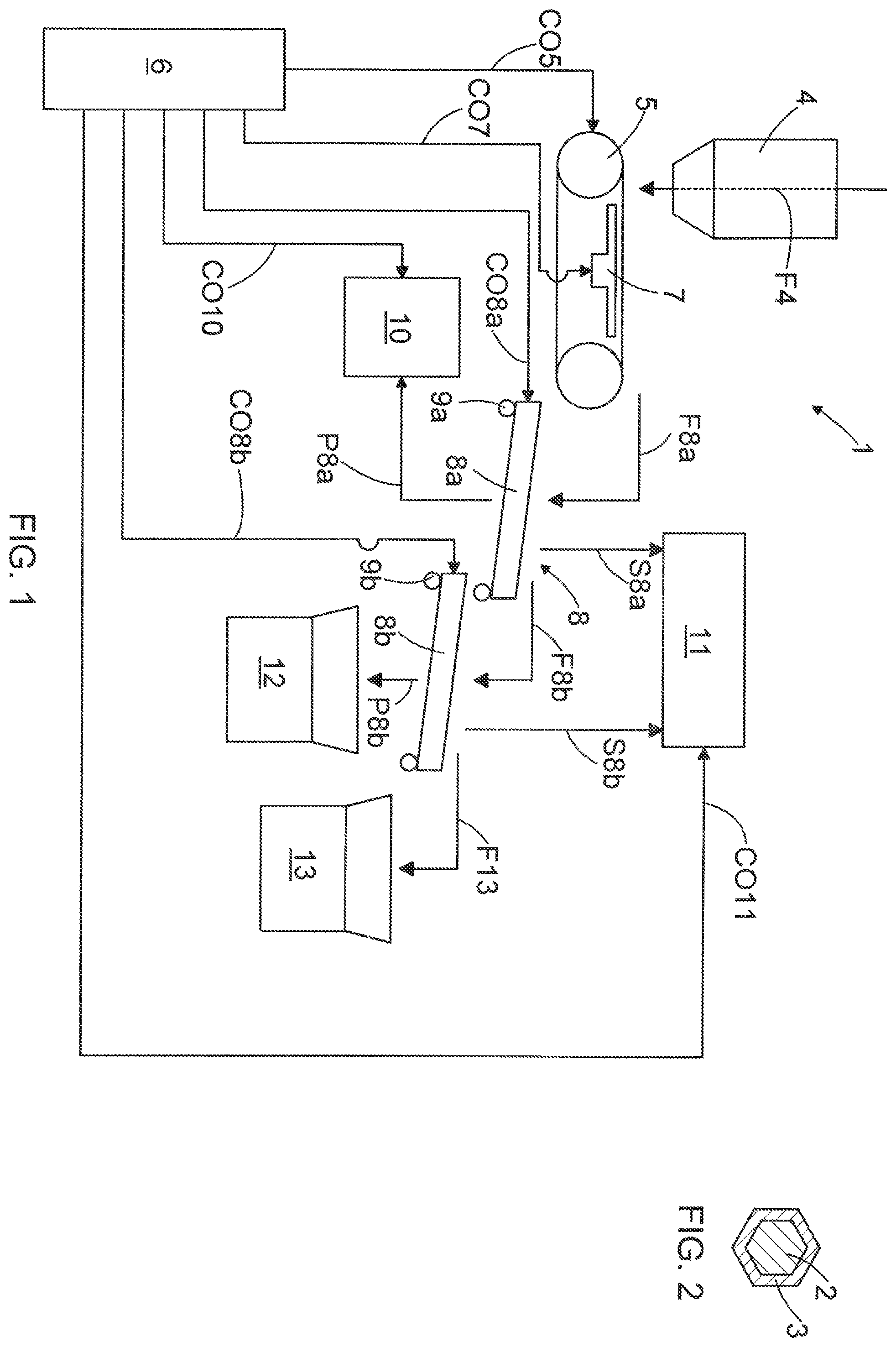 Patent US12569885 — Power plant boiler sand comprising discarded foundry sand, use of power plant boiler sand, method for producing power plant boiler sand and apparatus for producing power plant boiler sand — Figure 1