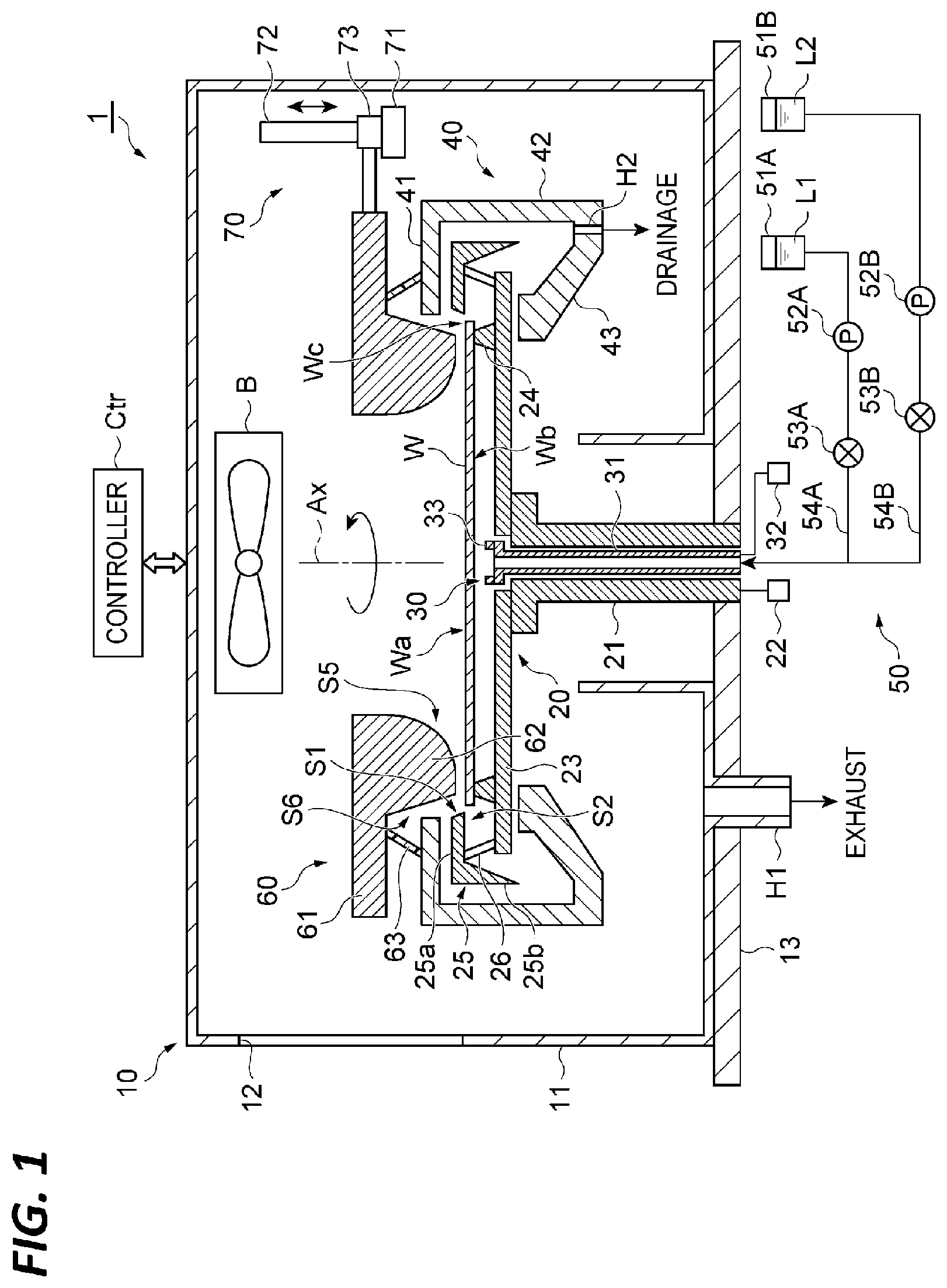 Patent US12569887 — Substrate processing apparatus and substrate processing method — Figure 1