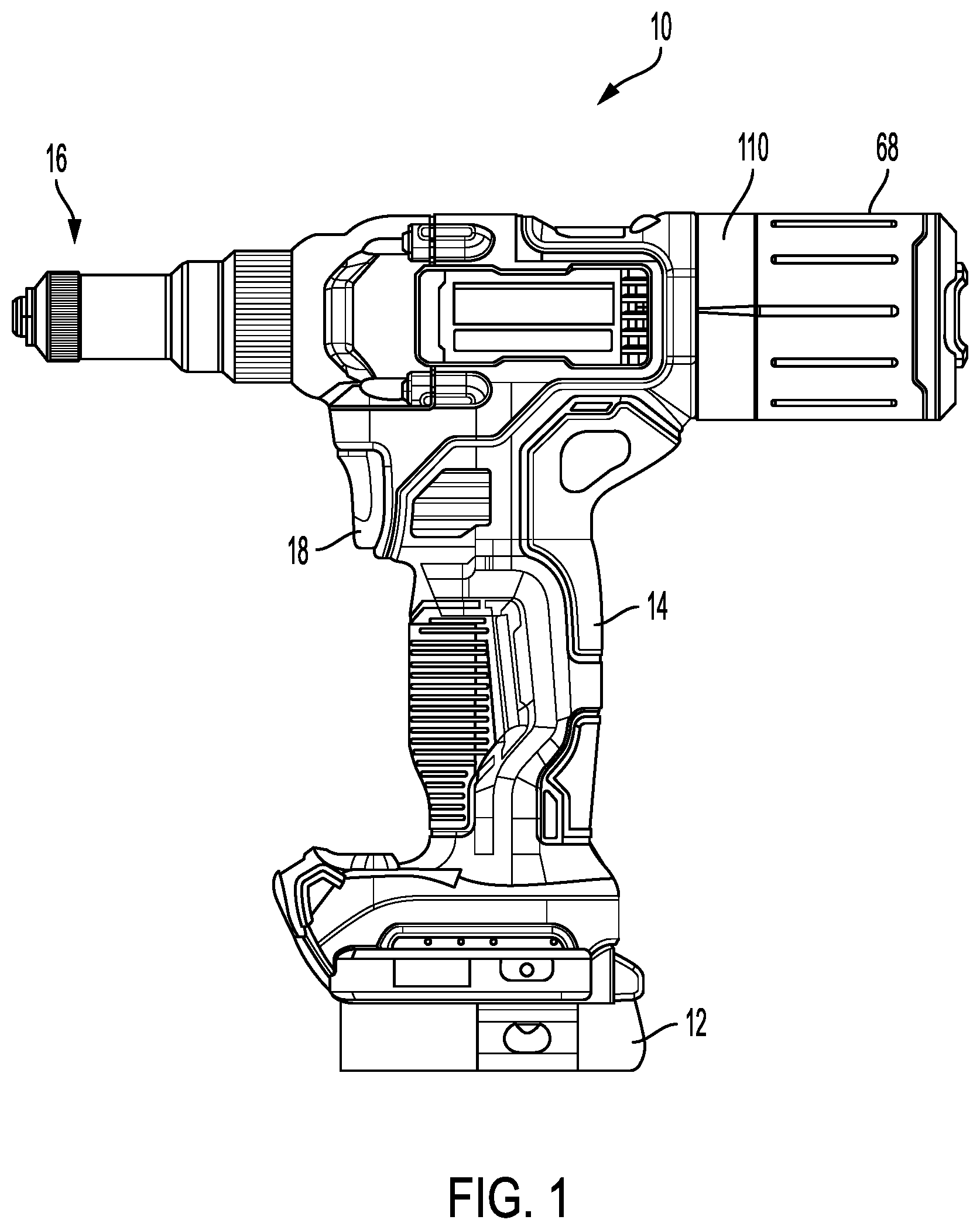 Patent US12569907 — Blind rivet setting tool — Figure 1