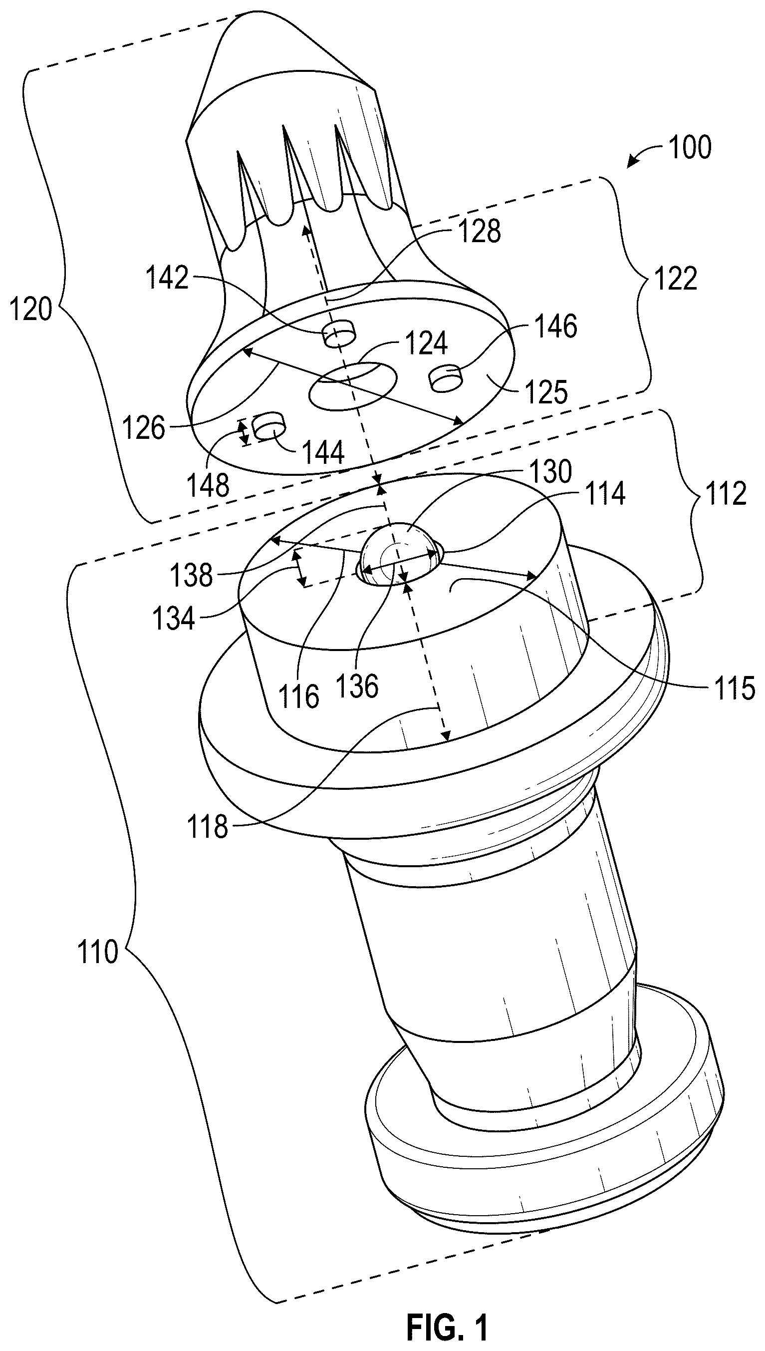 Patent US12569924 Figure 1 – Methods for forming a rotatable cutting bit with keyed alignment