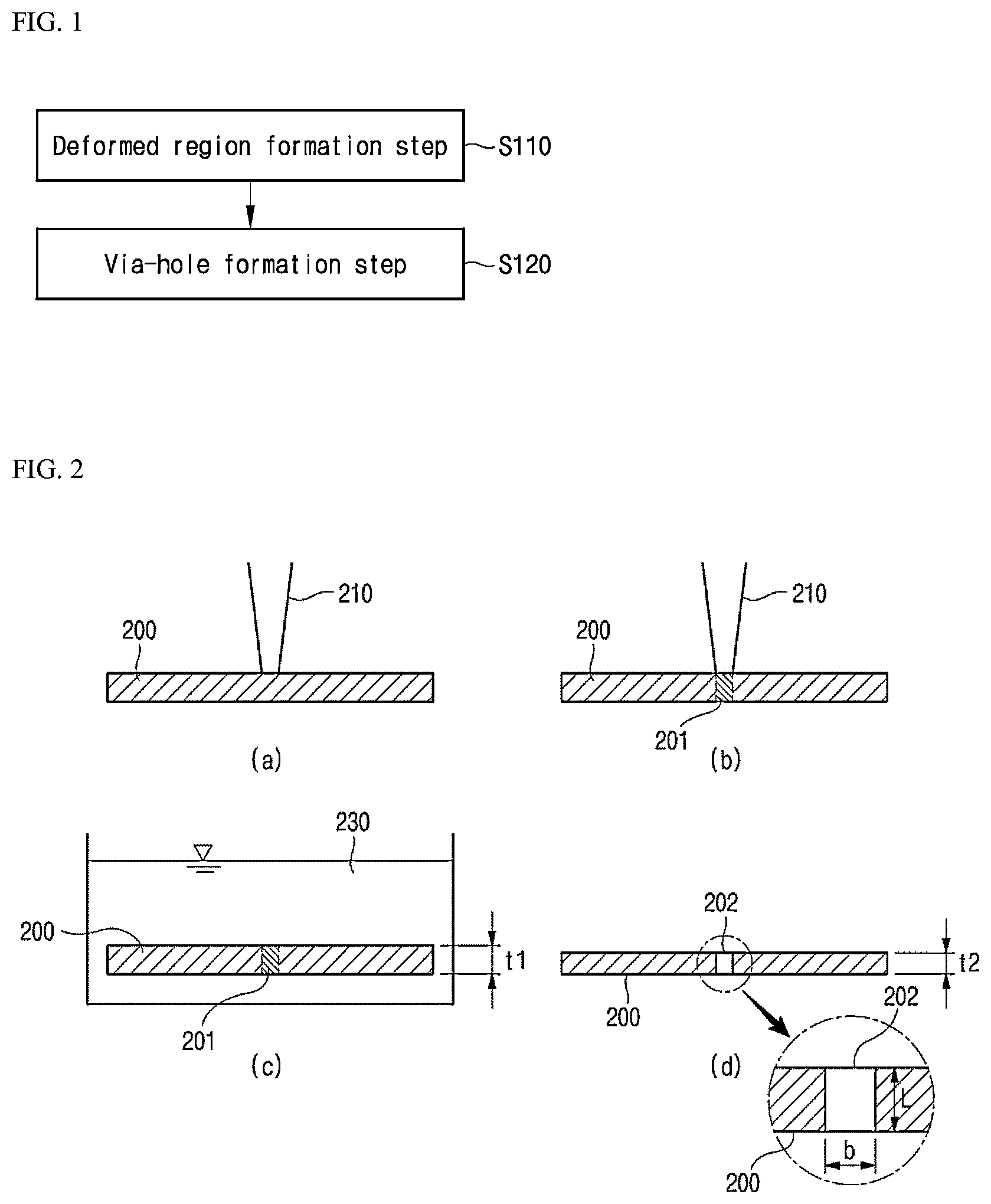 Patent US12569937 — Through-glass via-hole formation method — Figure 1