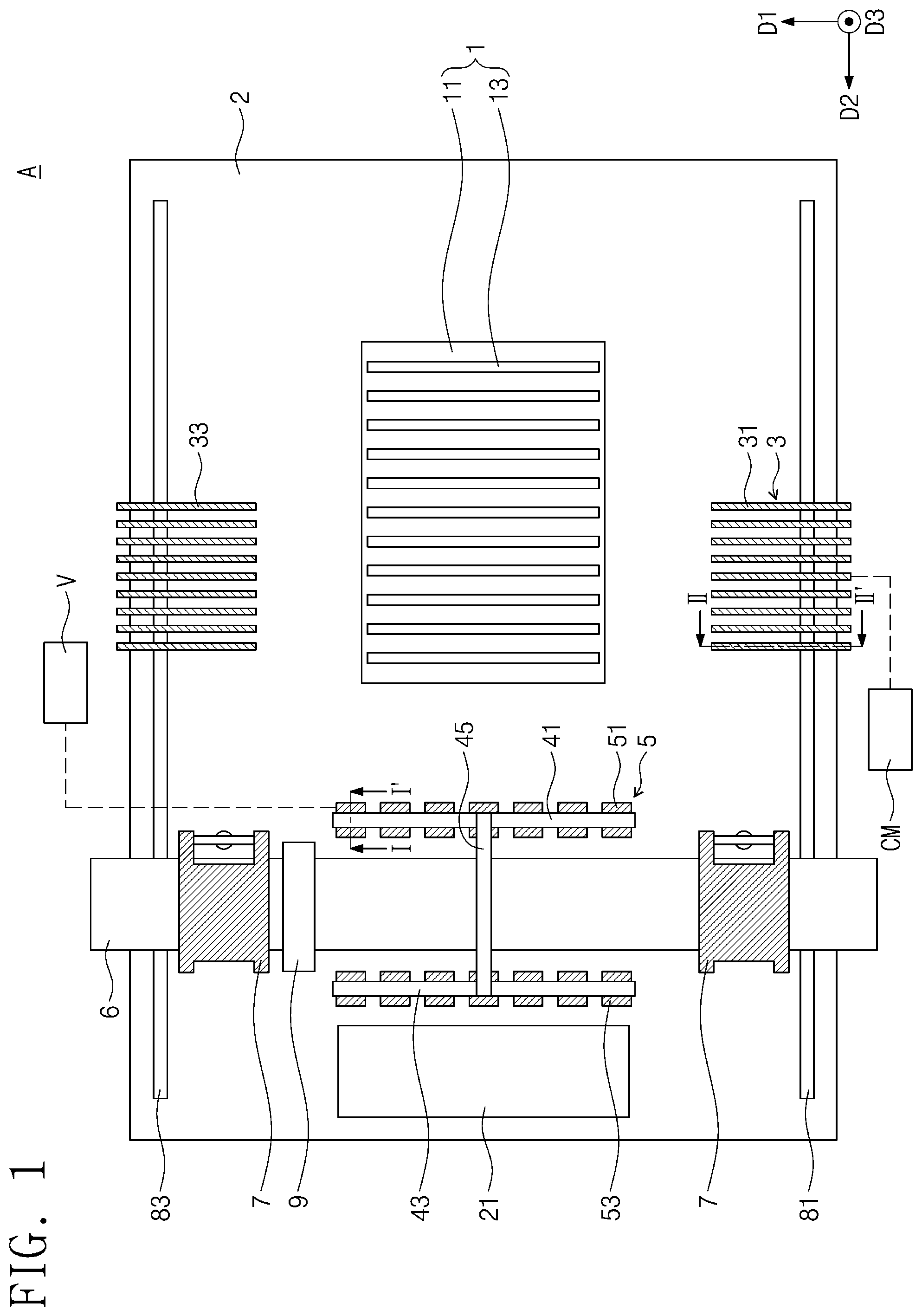 Patent US12569945 — Apparatus for manufacturing display processing mask and method of manufacturing display processing mask using the same — Figure 1