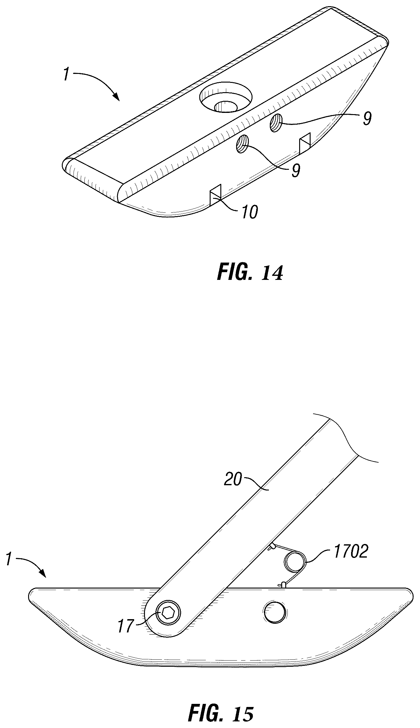 Patent US12569979 Figure 10 – Inspection robot with offset sled mounts for inspecting thick assets