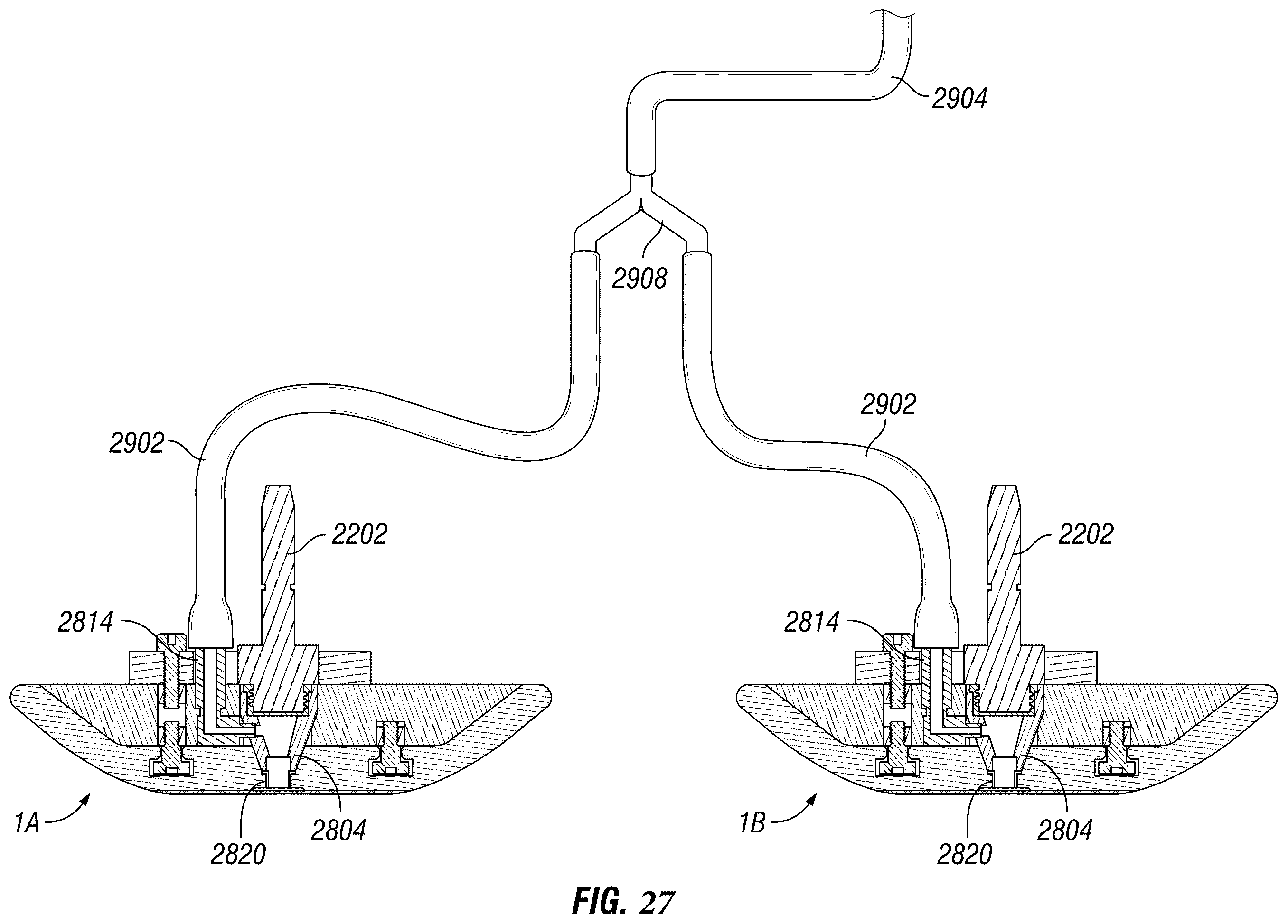 Patent US12569979 Figure 17 – Inspection robot with offset sled mounts for inspecting thick assets