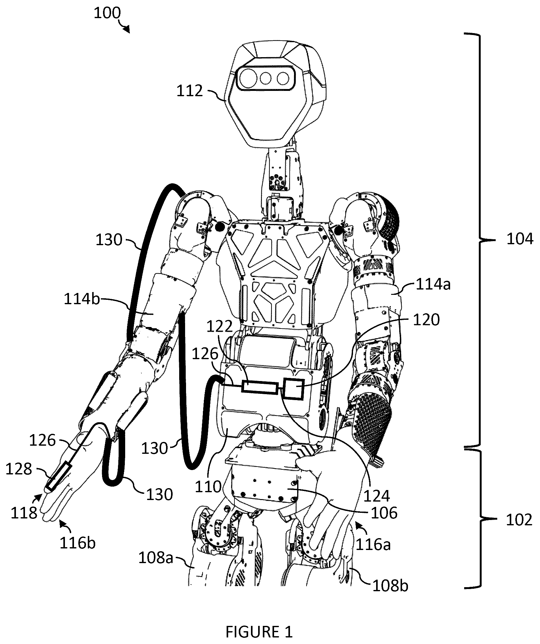 Patent US12569982 — Systems, devices, and methods for a hydraulic robotic arm — Figure 1