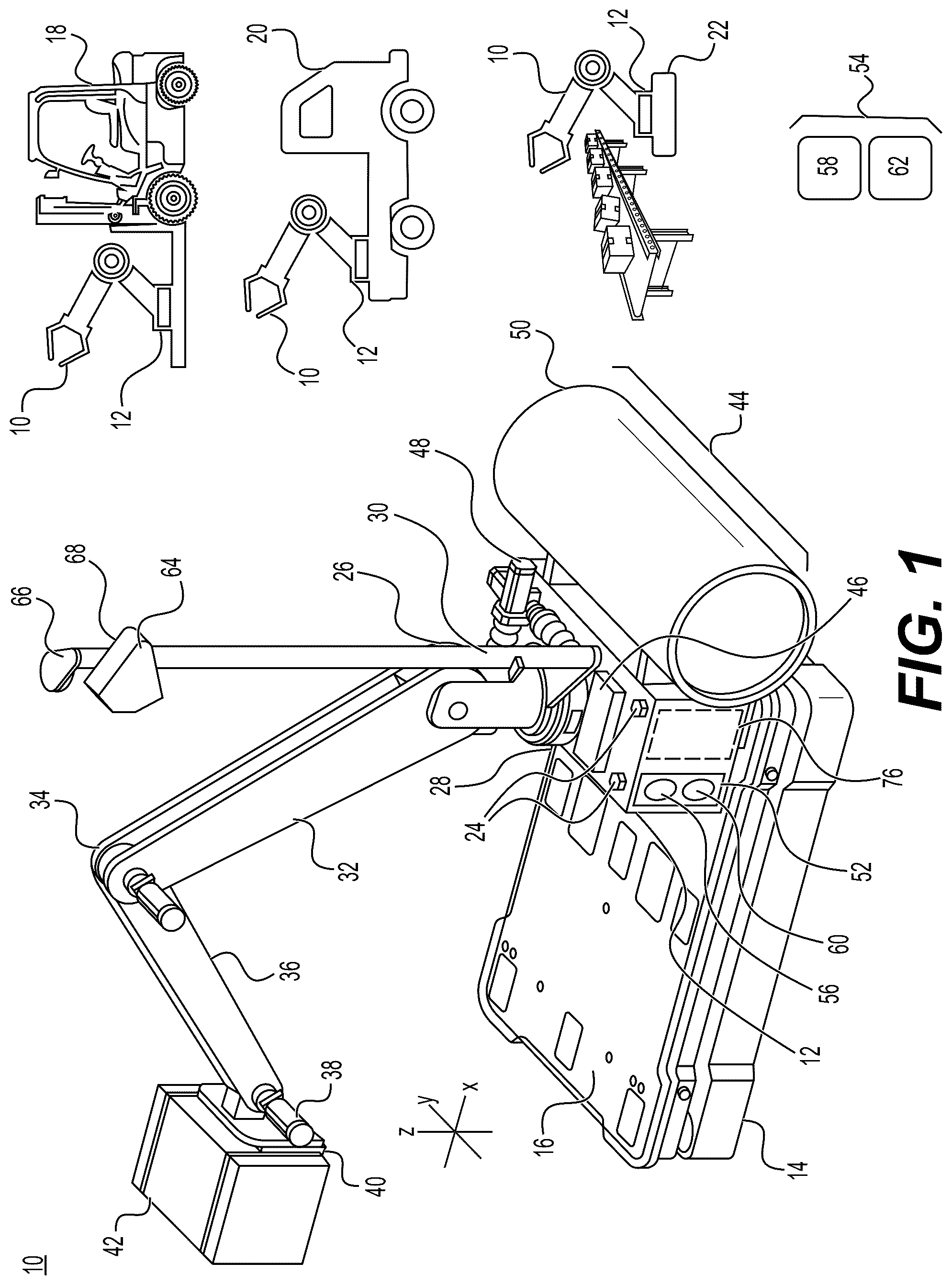 Patent US12569986 — Robotic arm system — Figure 1