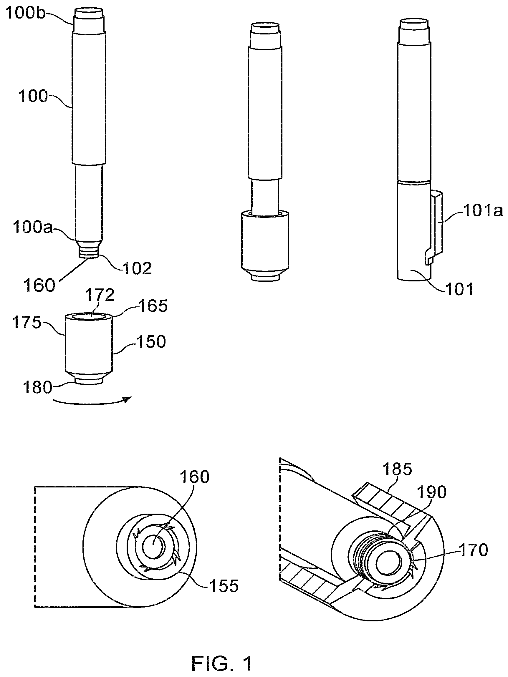 Patent US12576009 — Adapter for a fluid transfer device — Figure 1