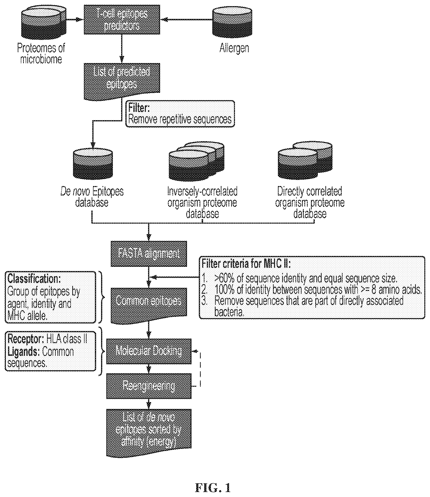 Patent US12576123 — Epitope-based approach for allergy treatments and inhibitors for Crohn's disease — Figure 1